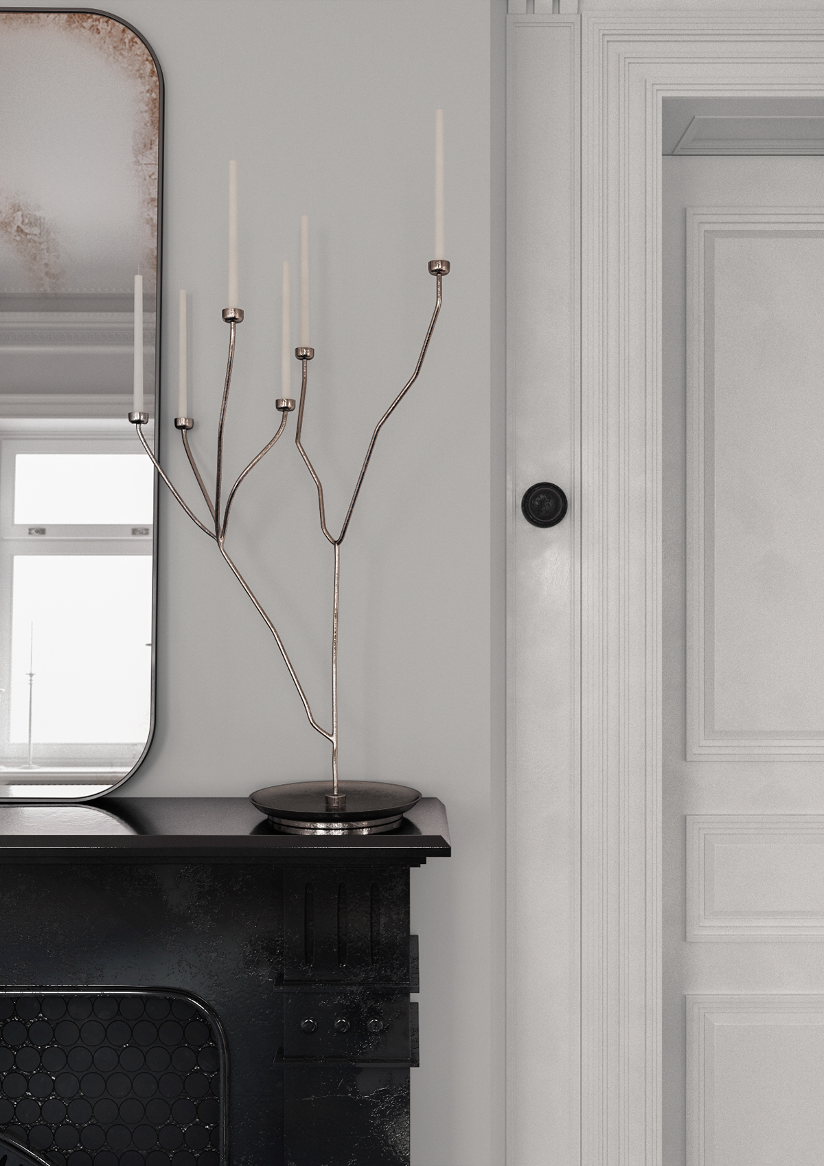 Three Rooms，3D modeling，Render，Cinema 4D，v-ray，Interior design，Modeling and rendering，