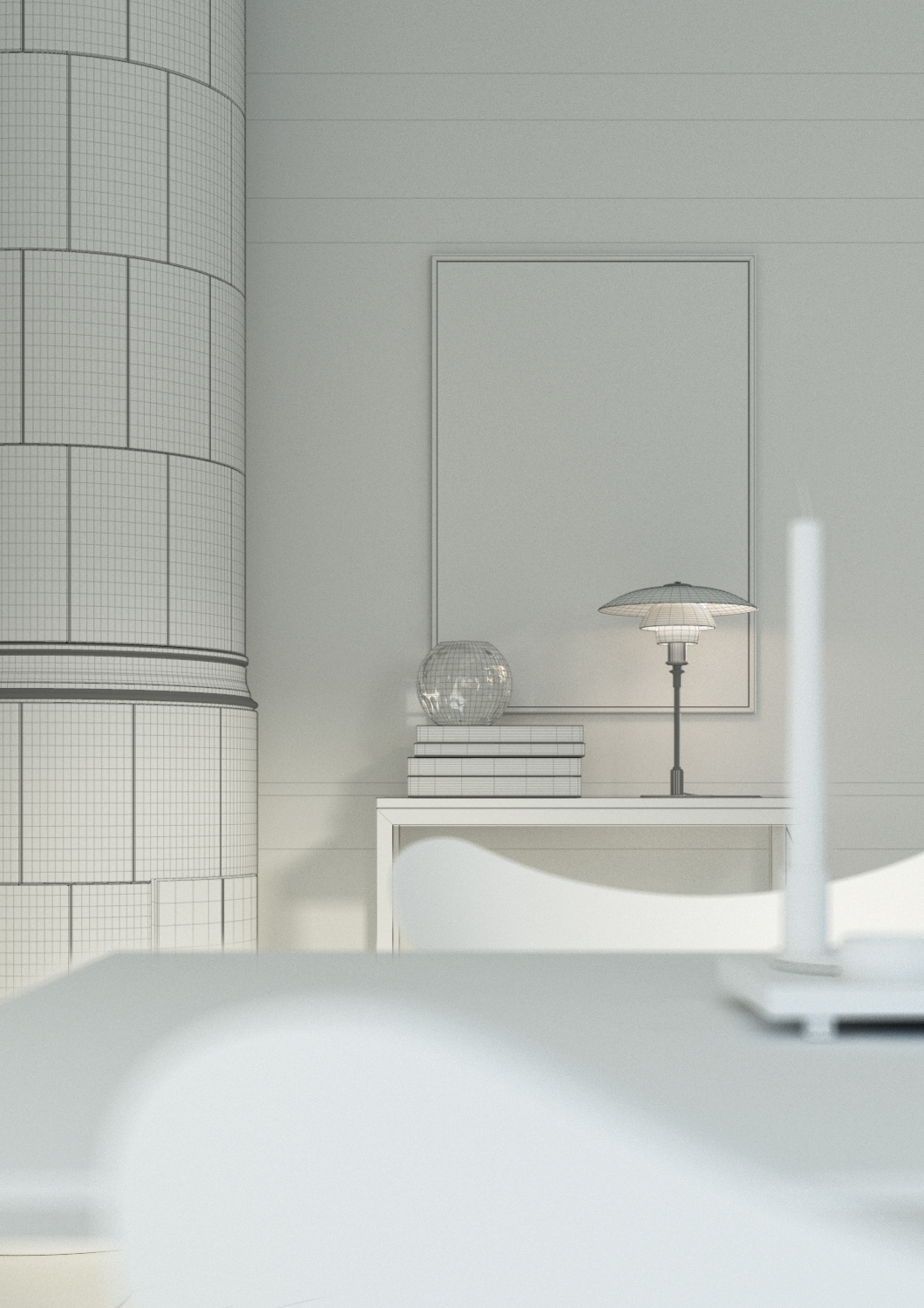 Three Rooms，3D modeling，Render，Cinema 4D，v-ray，Interior design，Modeling and rendering，