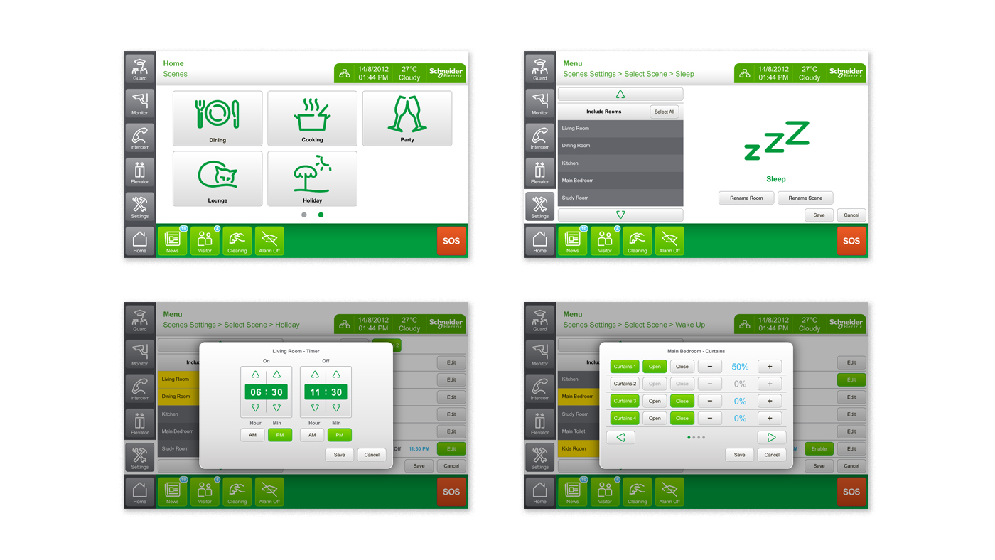 SCHNEIDER，Schneider，Smart home，Intercom access control，Marquis，Xightor，