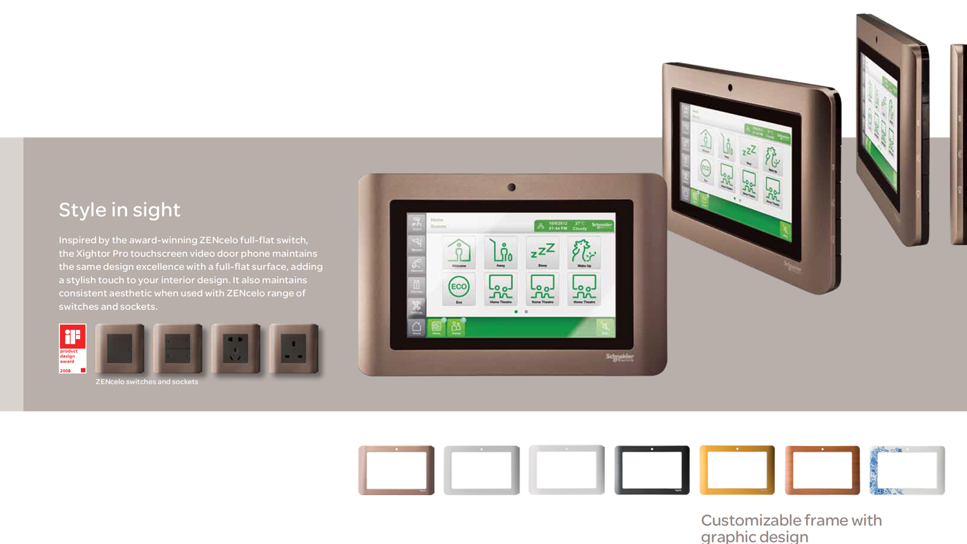 SCHNEIDER，Schneider，Smart home，Intercom access control，Marquis，Xightor，