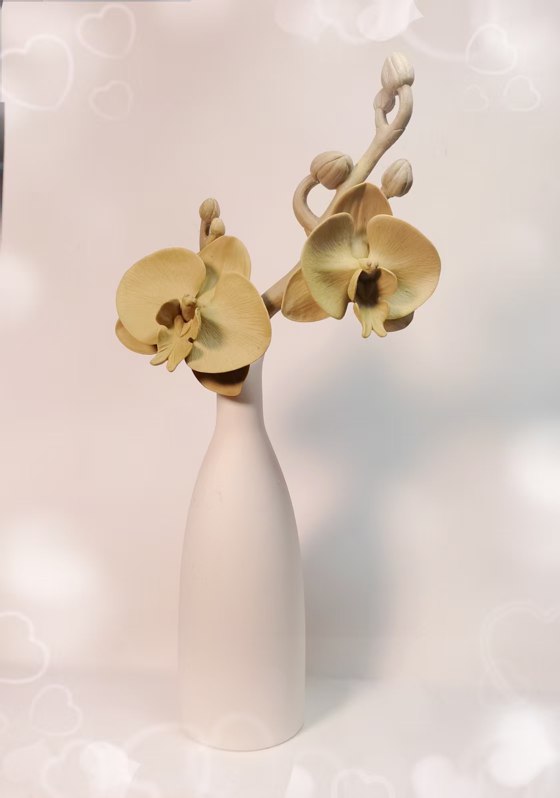 Handmade Phalaenopsis handmade sculpture model，