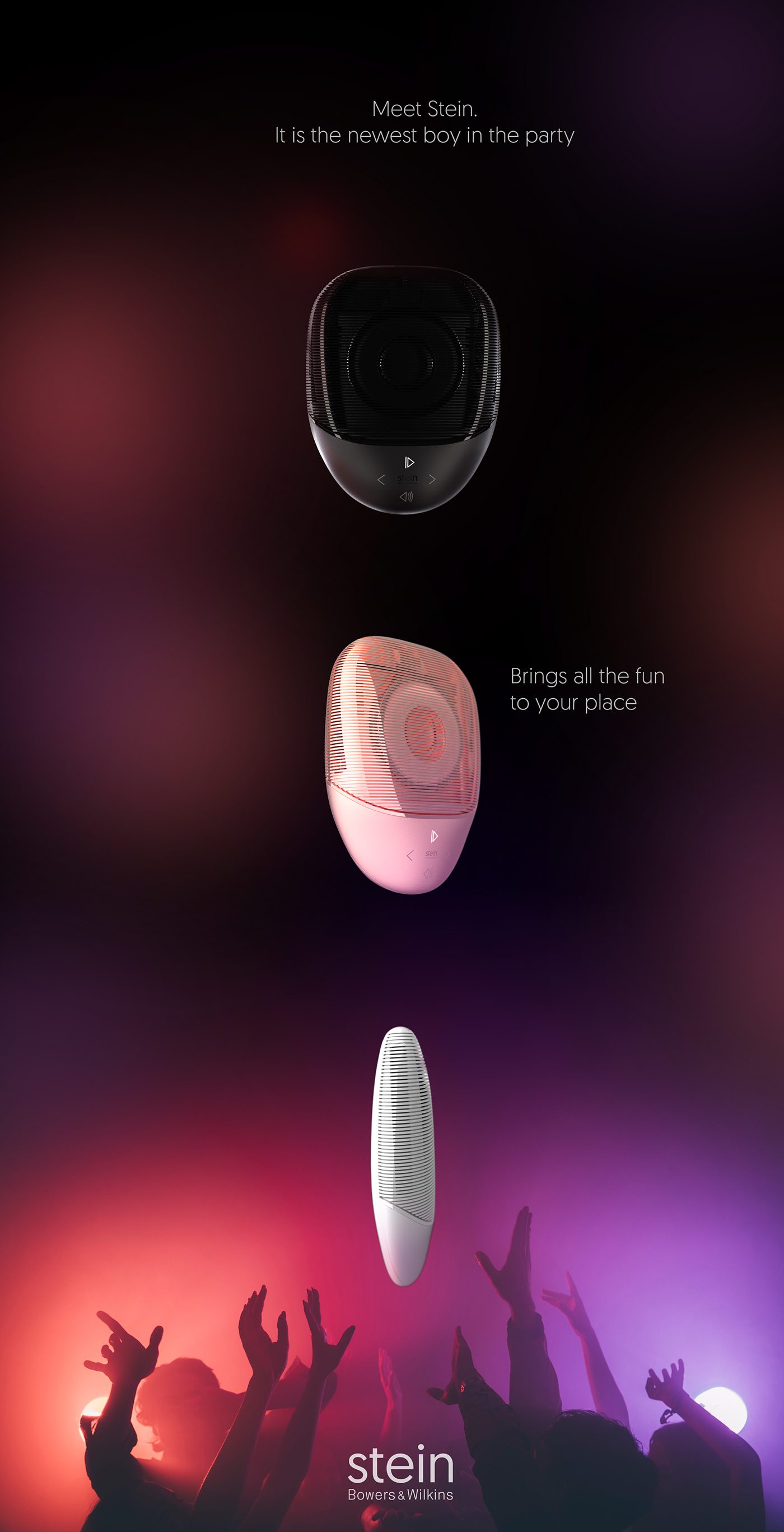 Stein，Portable，Wireless speaker，Bluetooth，inspiration，natural，Elegant and intuitive，