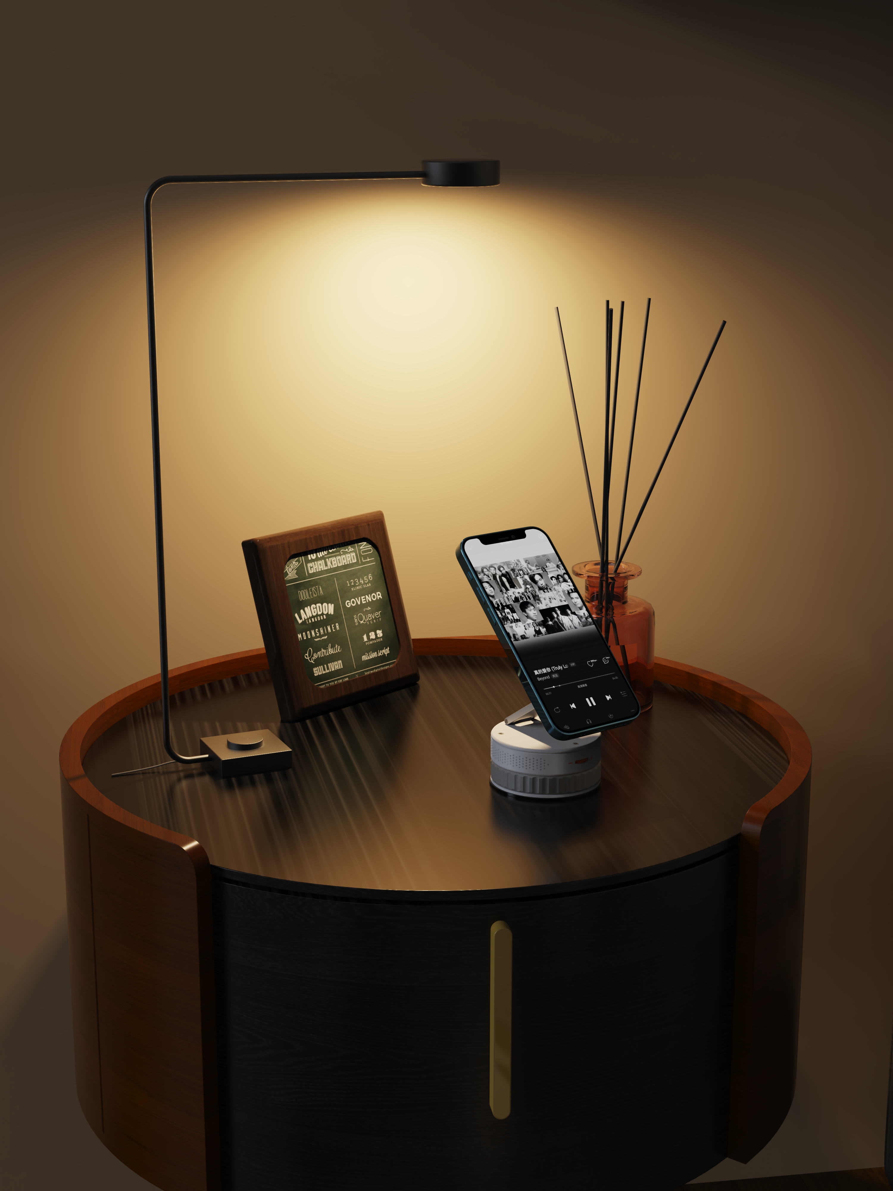 Mobile phone bracket，Bluetooth Speaker ，Wireless charging，