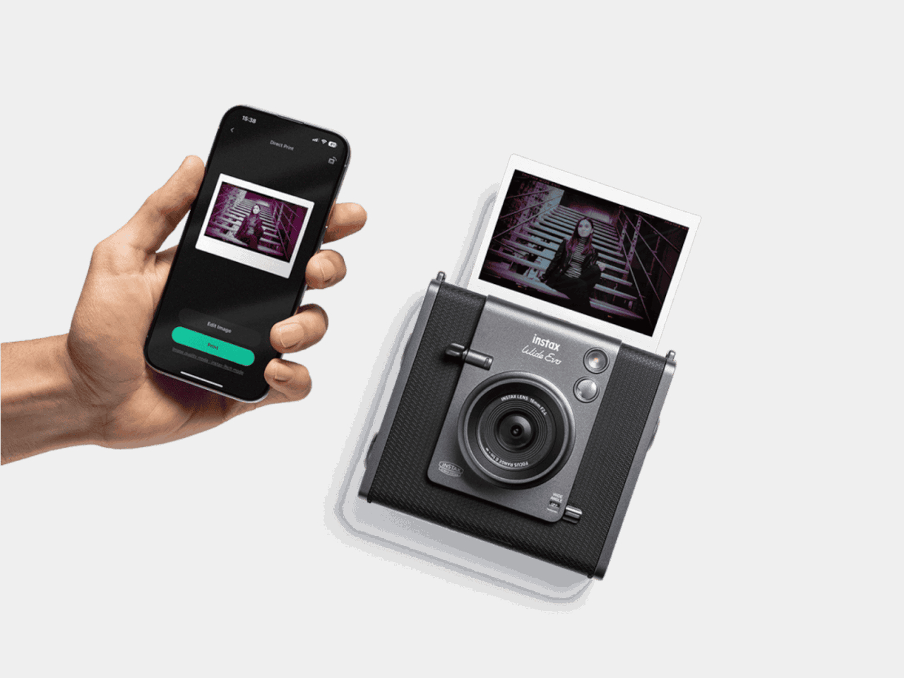 Instax WIDE Evo，camera，Digital，Polaroid，