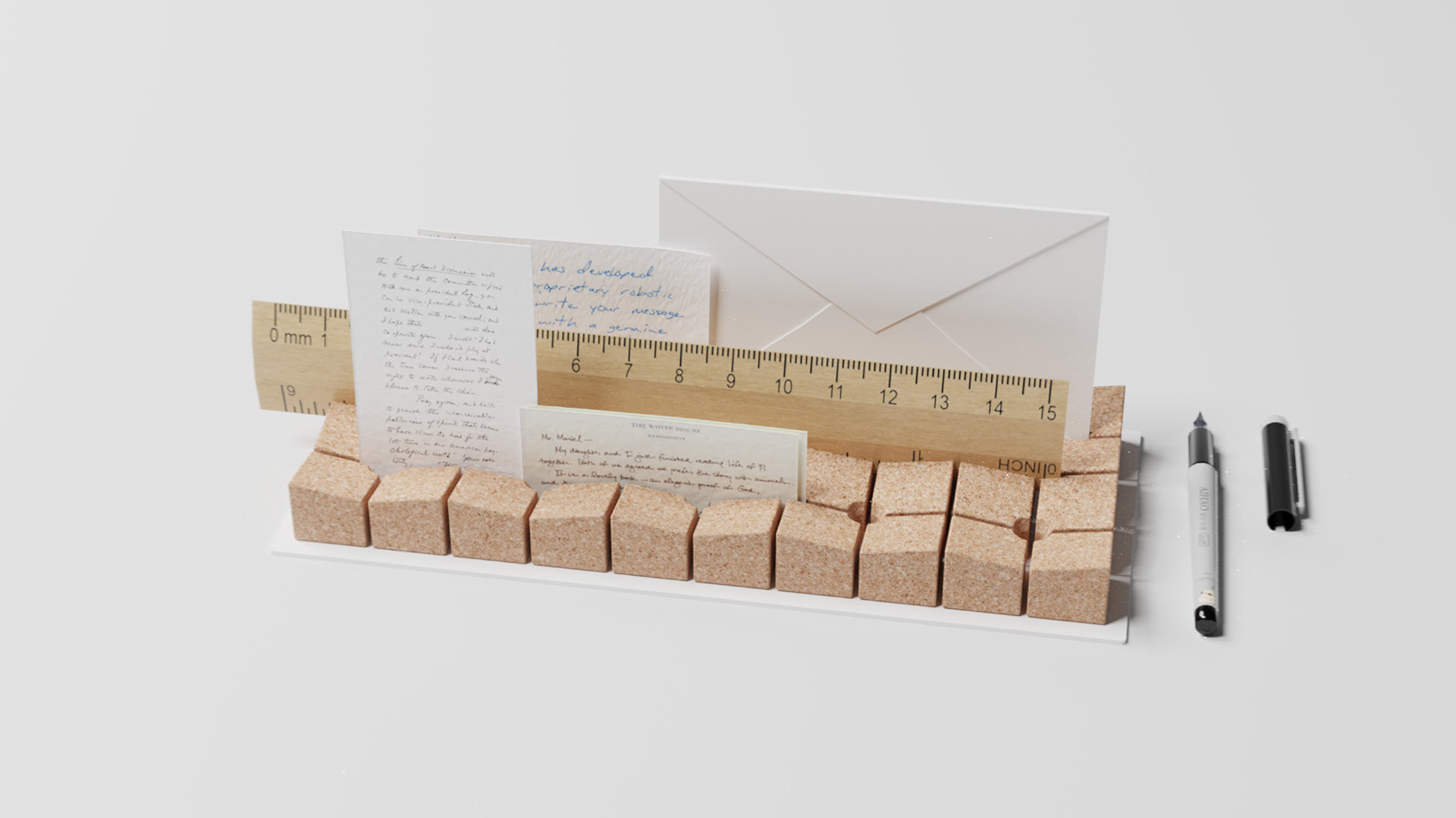 Industrial design, rendering, office, storage box, desktop finishing，