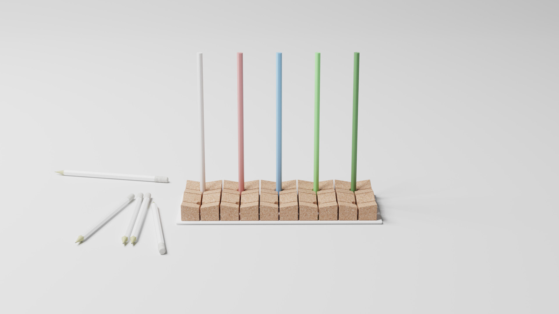 Industrial design, rendering, office, storage box, desktop finishing，