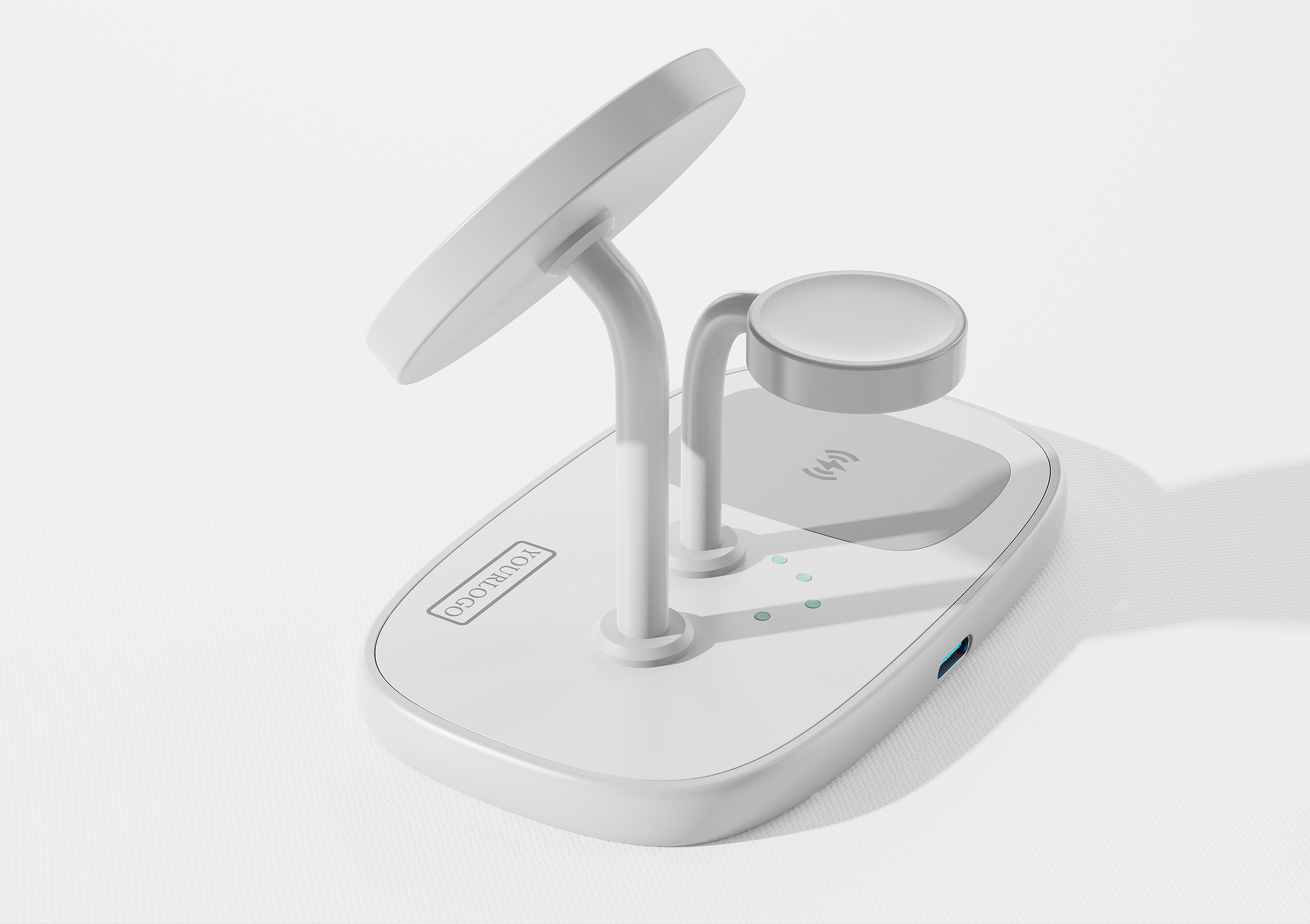 Wireless charging，Three in one wireless charging，product design，industrial design，