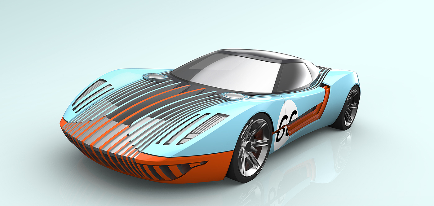 Automobile design，Ford GT，conceptual design，