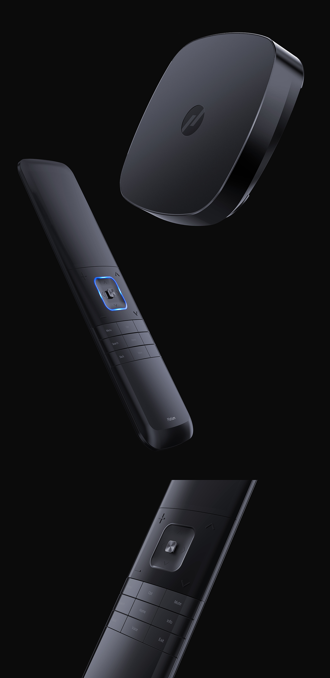 Platium，Gallop，Remote control，Set top box，Intelligent function，Button，Router，