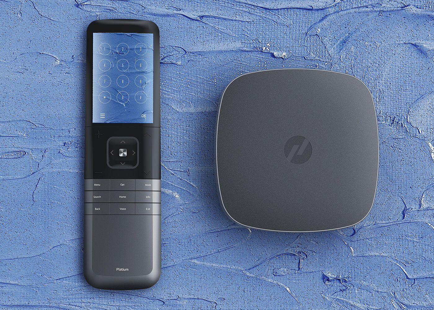 Platium，Gallop，Remote control，Set top box，Intelligent function，Button，Router，