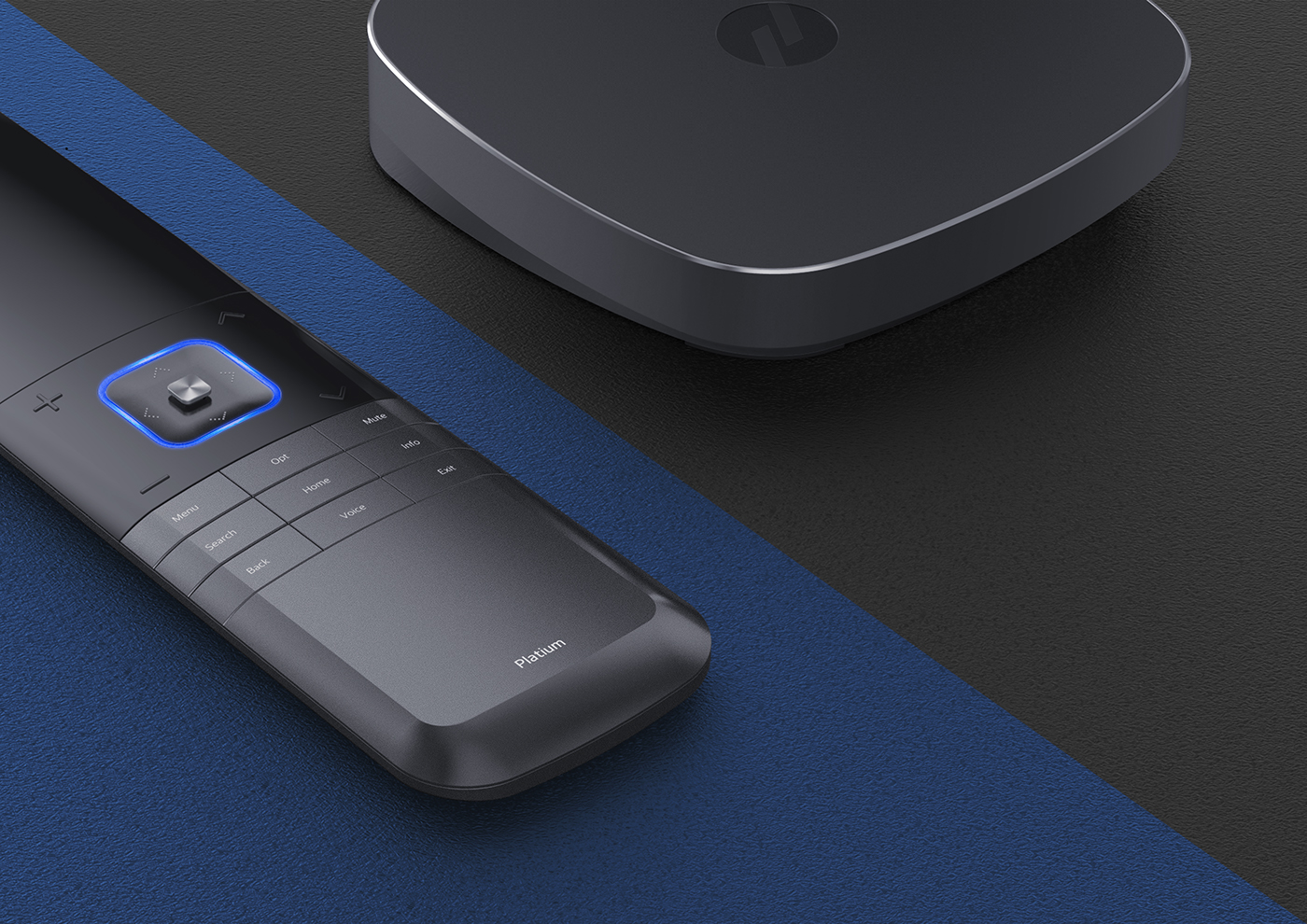 Platium，Gallop，Remote control，Set top box，Intelligent function，Button，Router，