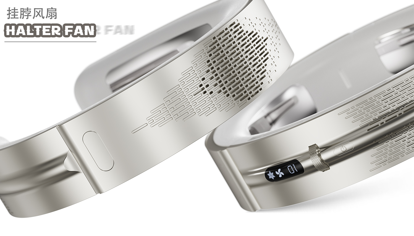 Hanging neck fan，