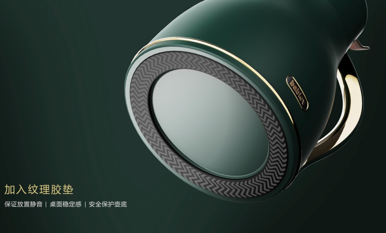 Thermal insulation kettle，product design，Render，