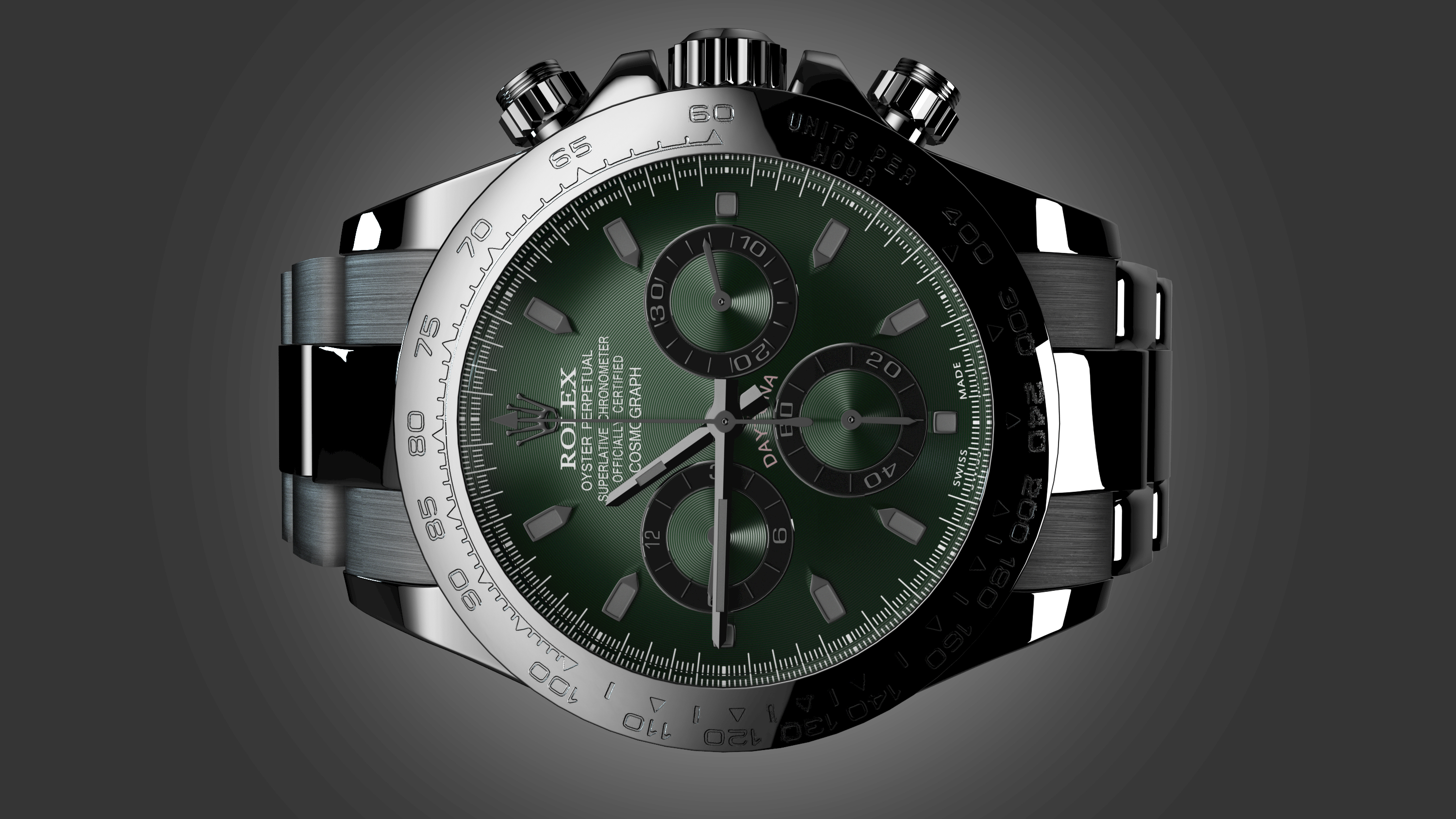 Rolex watch，Watch modeling and rendering，Watch Realistic Rendering，