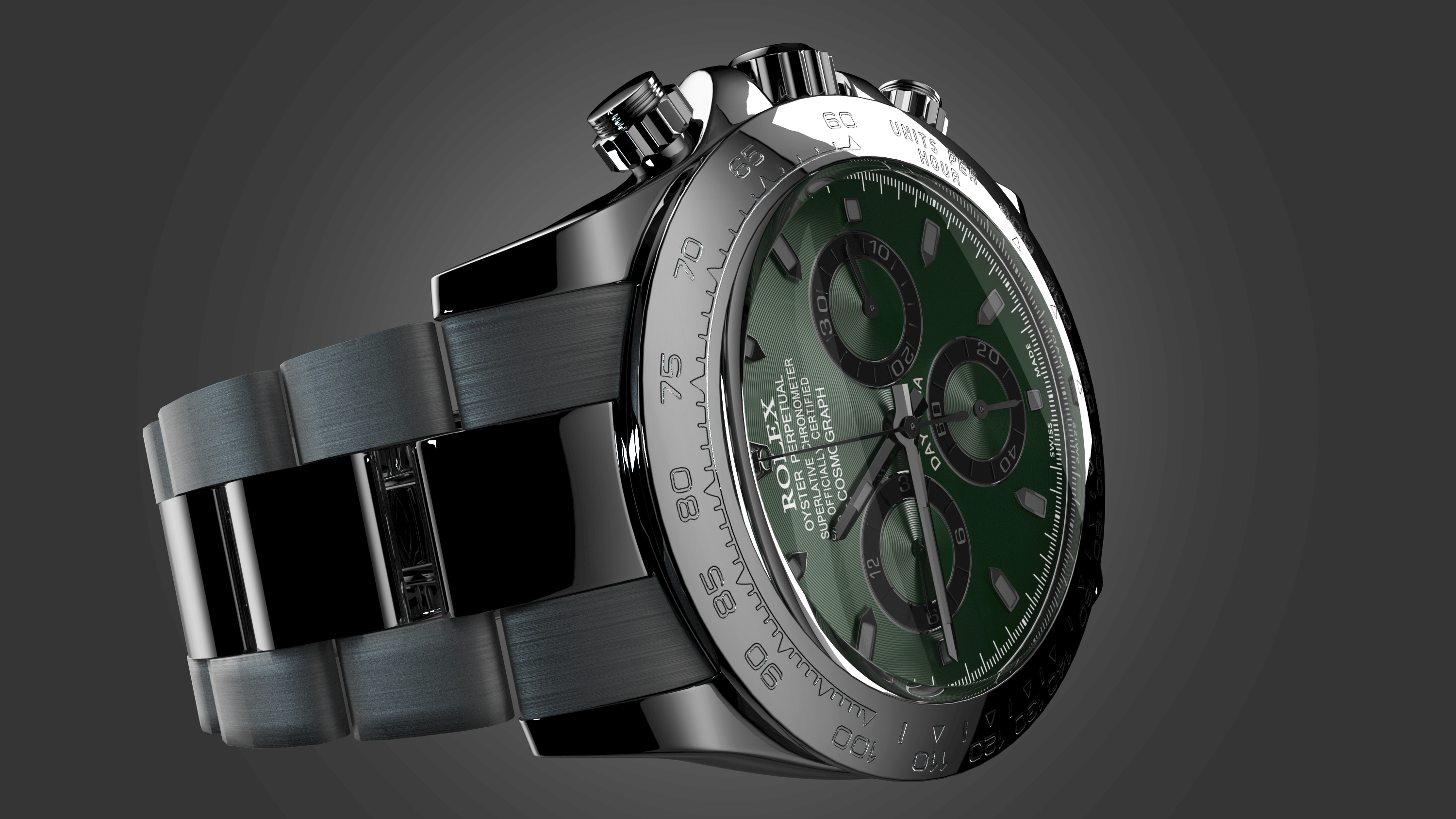 Rolex watch，Watch modeling and rendering，Watch Realistic Rendering，