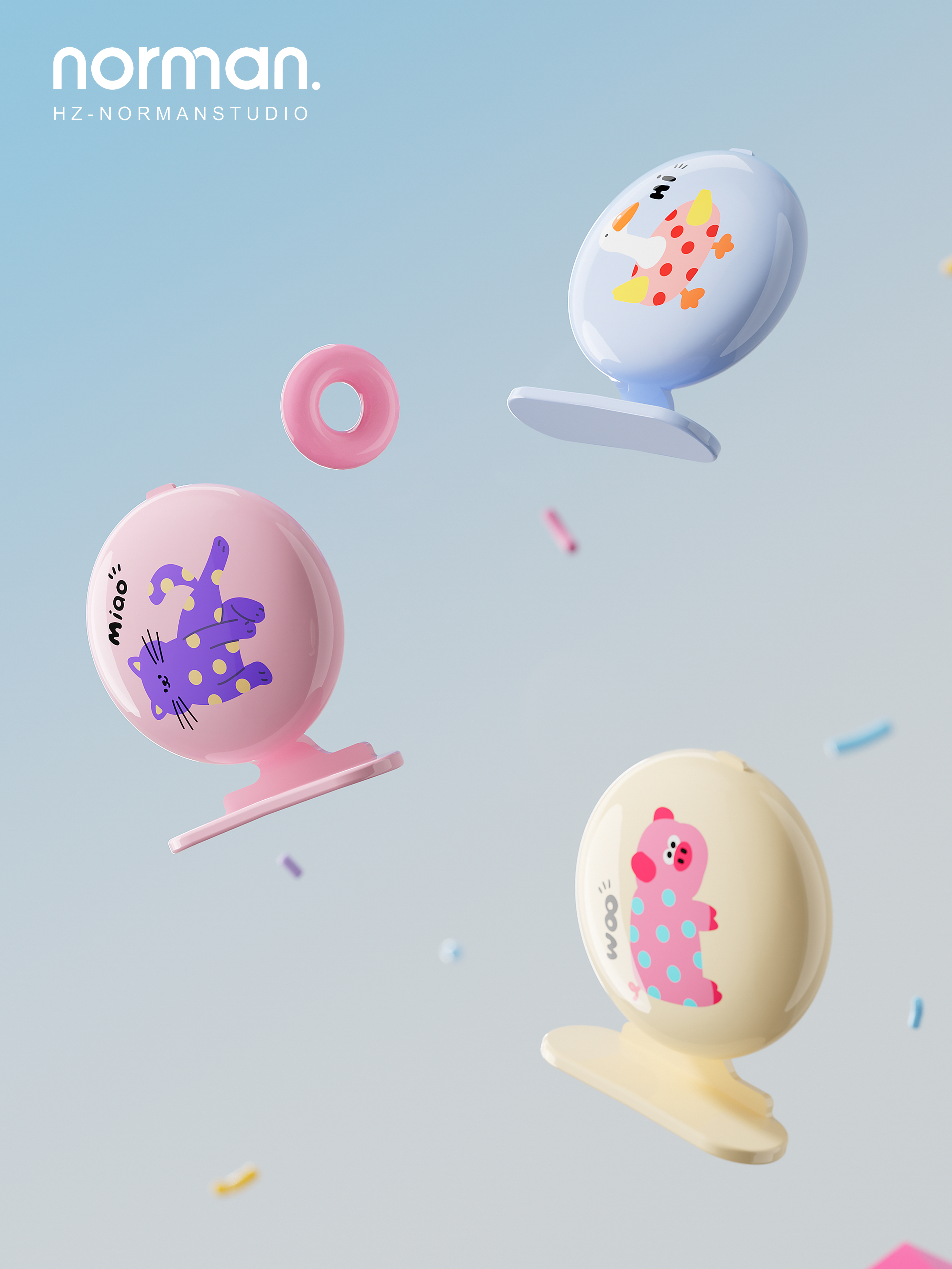 Toilet lid lifter，dopamine，Cartoon，