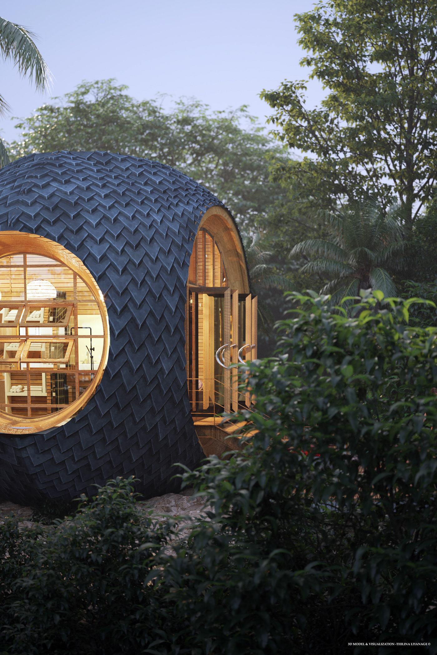 Open space，on vacation，Riverside Cottage，leisure time，relaxed，