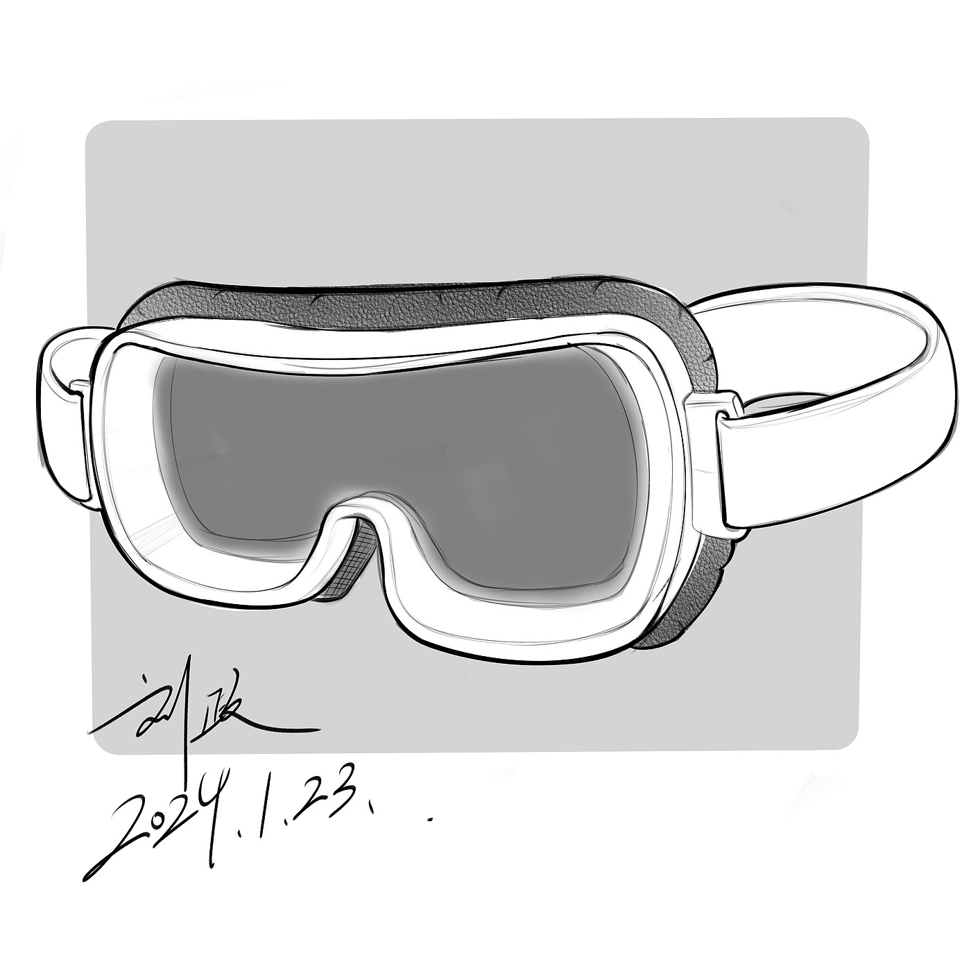 Glasses design，Hand drawn sketch，industrial design，product design，Hand drawn industrial design，Hand drawn product design，