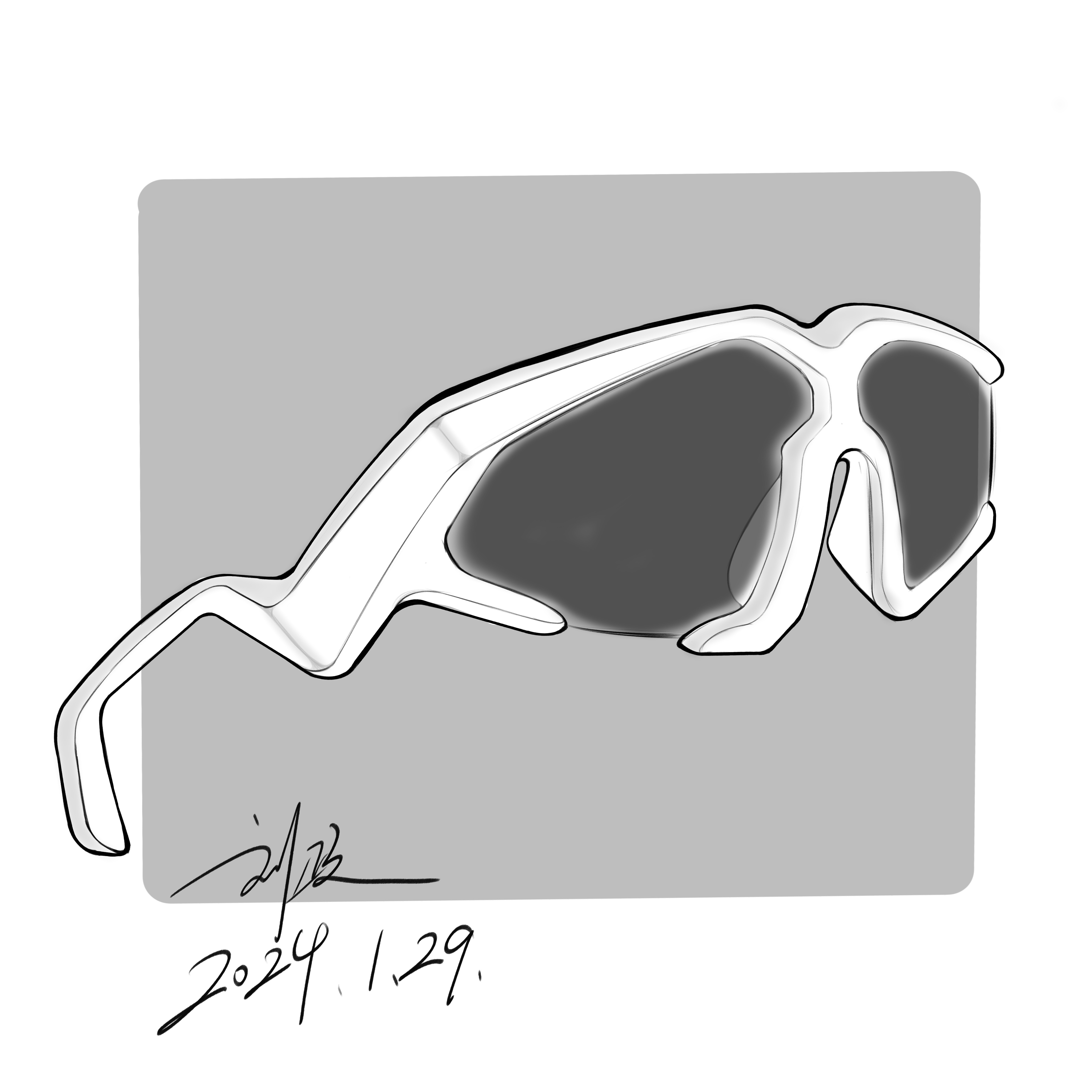 Glasses design，Hand drawn sketch，industrial design，product design，Hand drawn industrial design，Hand drawn product design，