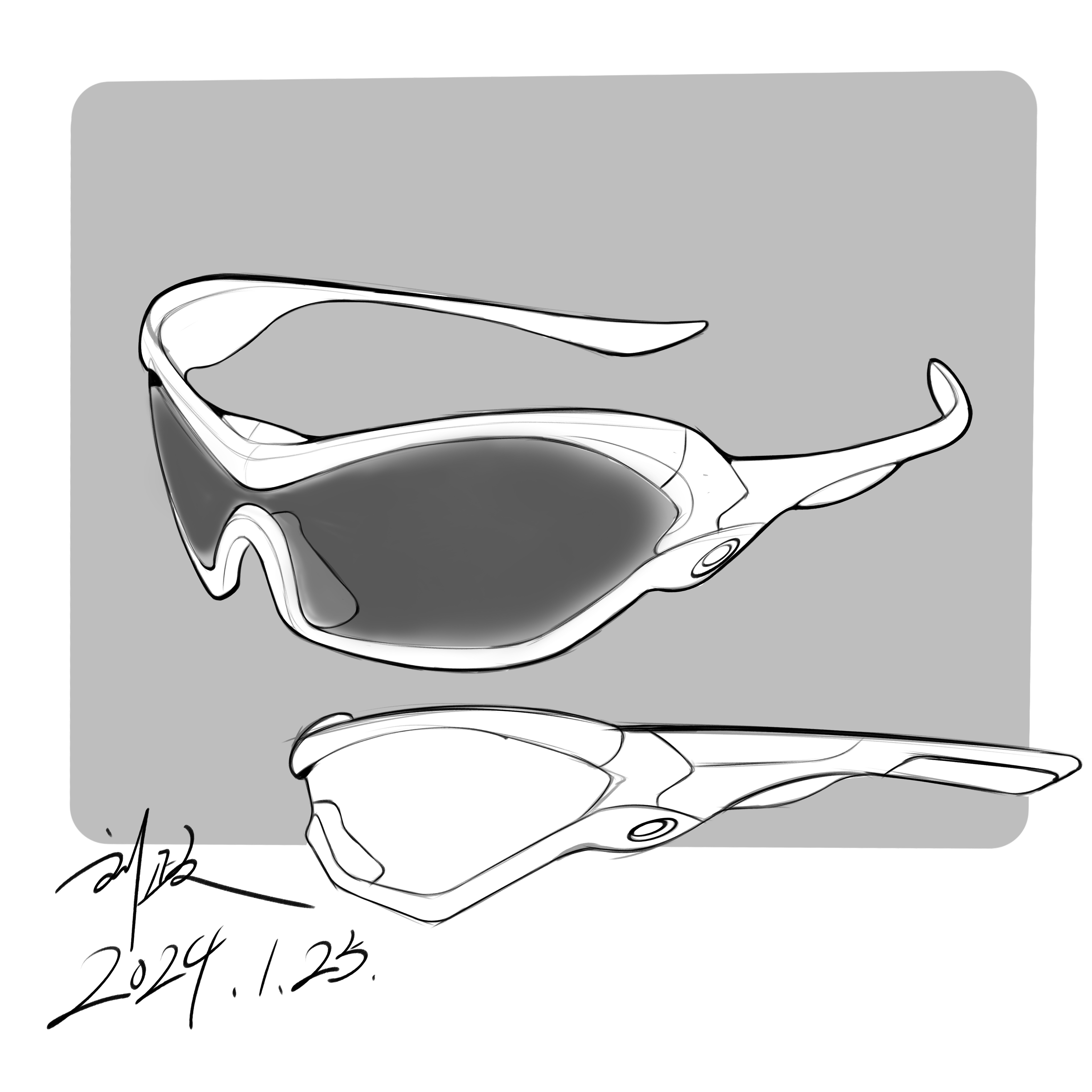 Glasses design，Hand drawn sketch，industrial design，product design，Hand drawn industrial design，Hand drawn product design，