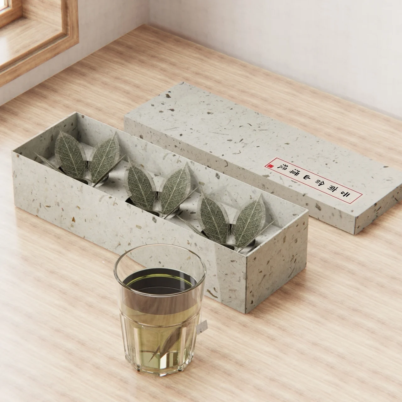 Leaf Vein Tea，packing，biodegradable，environment protection，