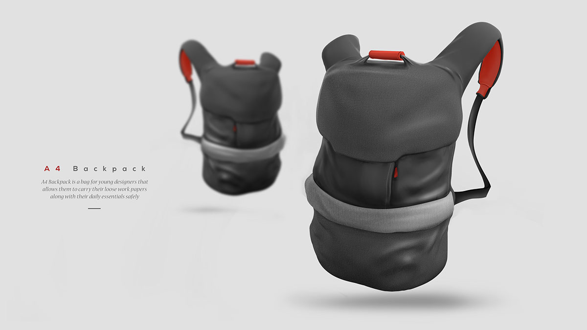 designer，student，file，a4，knapsack，