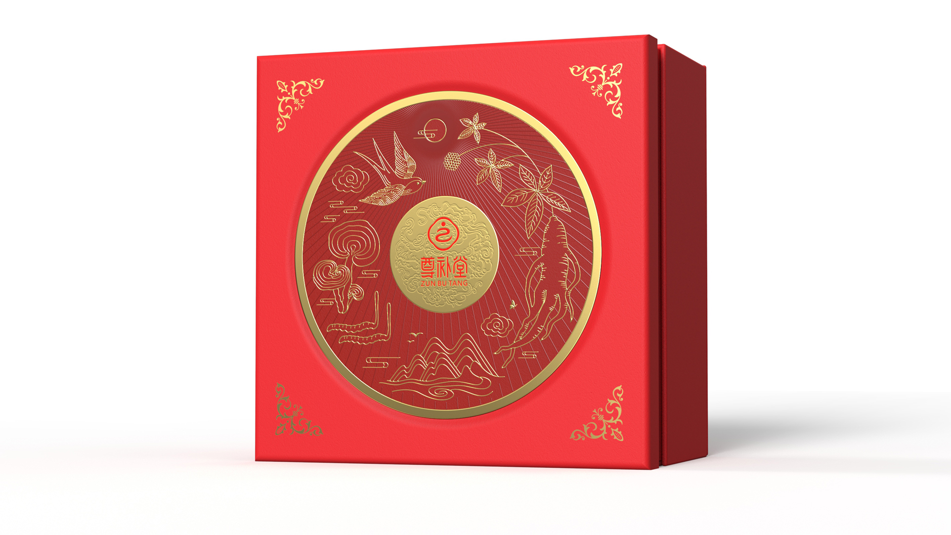 Tonic expensive fine gift box packaging design，High-end tonic gift box packaging design，