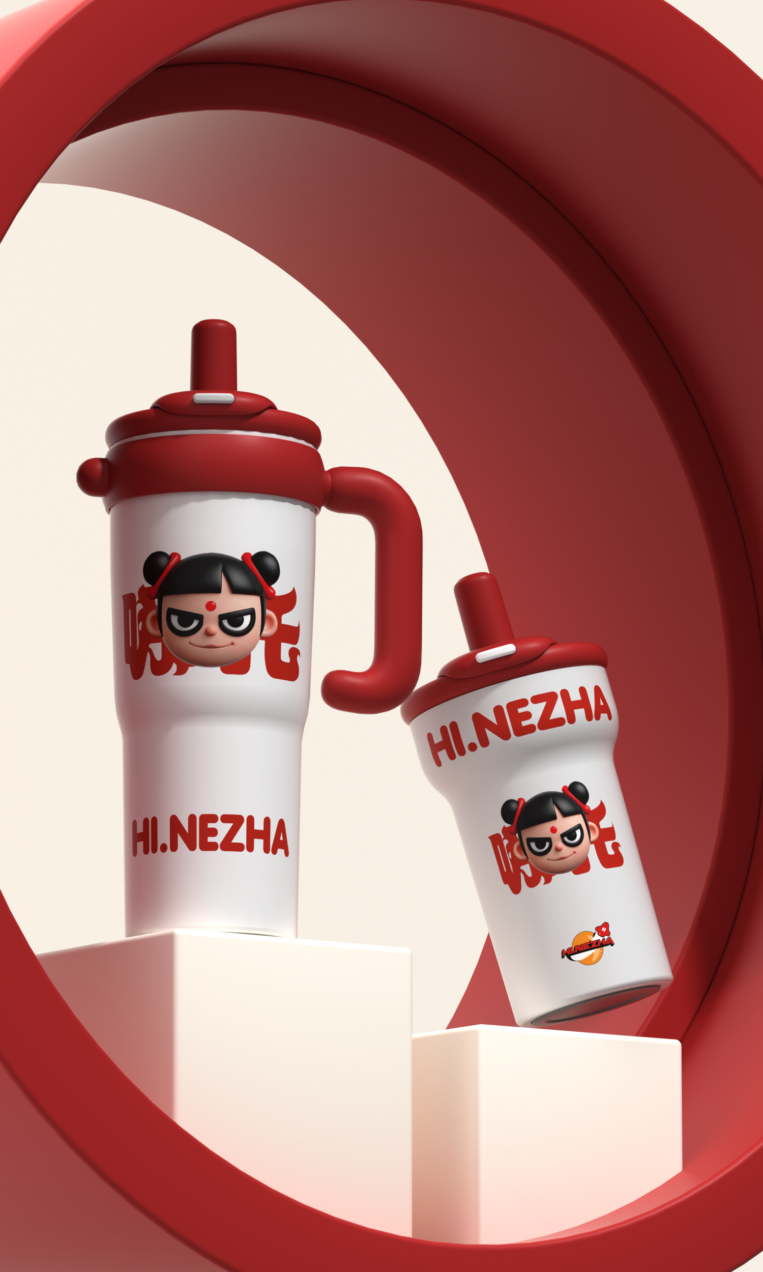 Ice Bully Cup，Car cup，fashion，Large capacity portable water cup，Home Leisure，Ergonomic grip，Long-term cold preservation，Outdoor Wild Drinking Artifact，