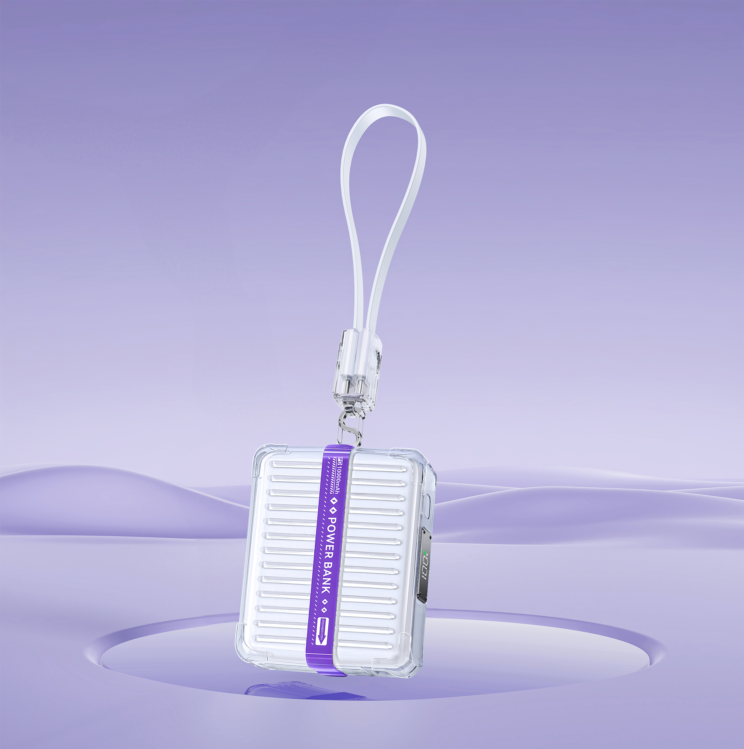 A suitcase that can make you full of electricity at all times is charged with charging treasure.，