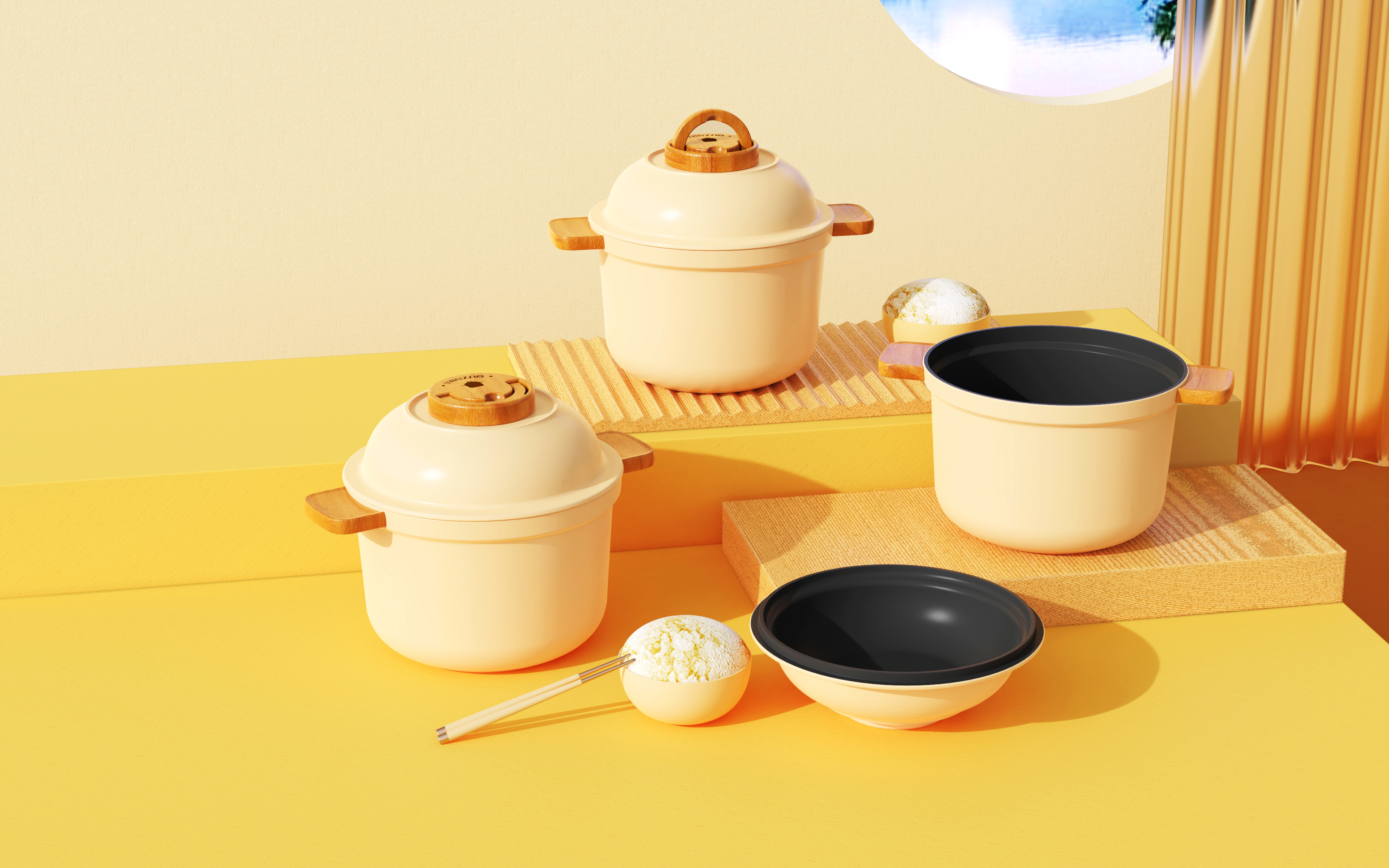 Beautiful little rice cooker，