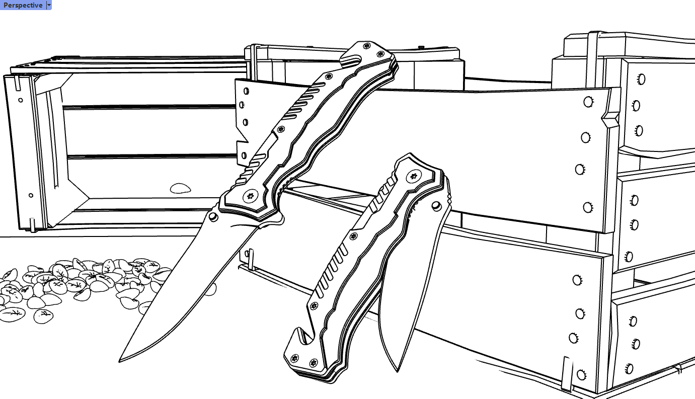 dagger，spring knife，product design，industrial design，