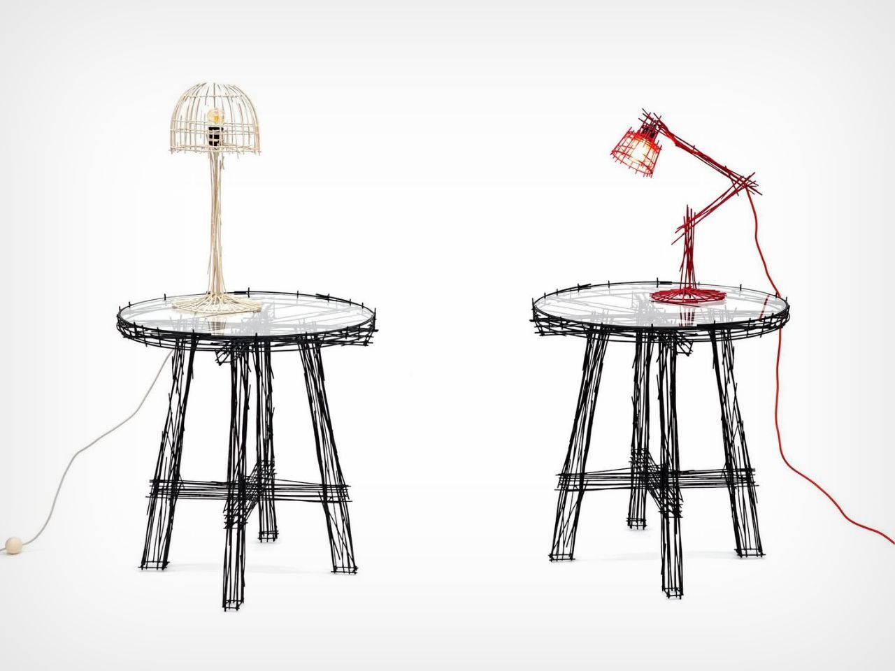 chair，steel wire，sketch，three-dimensional，