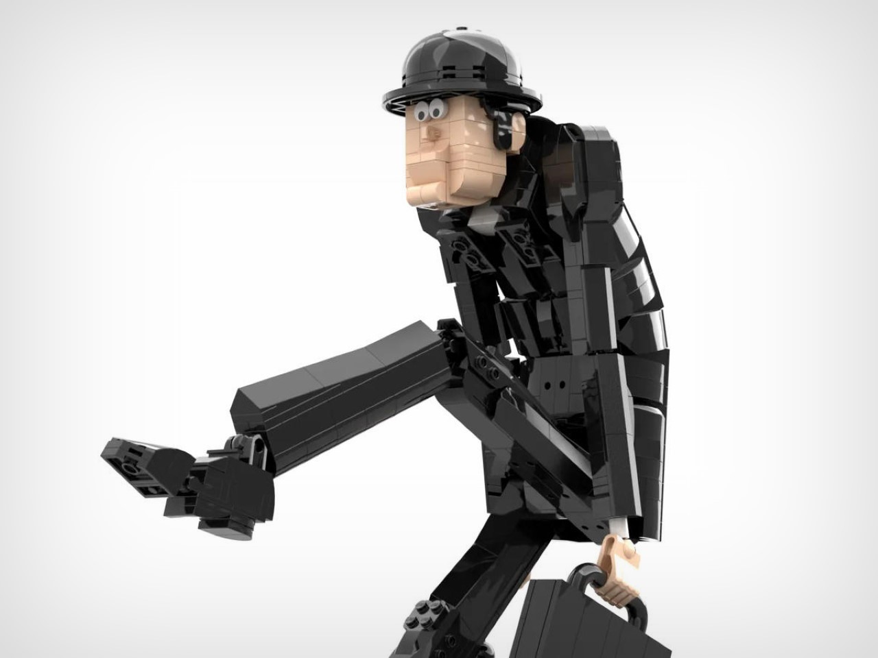 Lego，statue，Building blocks，Bowler Hat，God like，