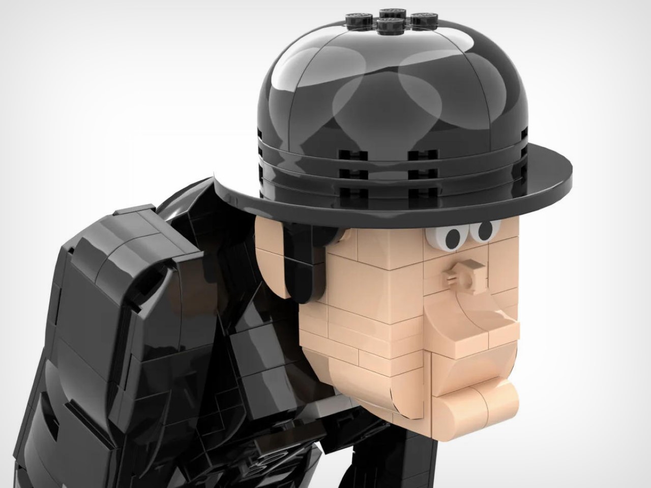 Lego，statue，Building blocks，Bowler Hat，God like，