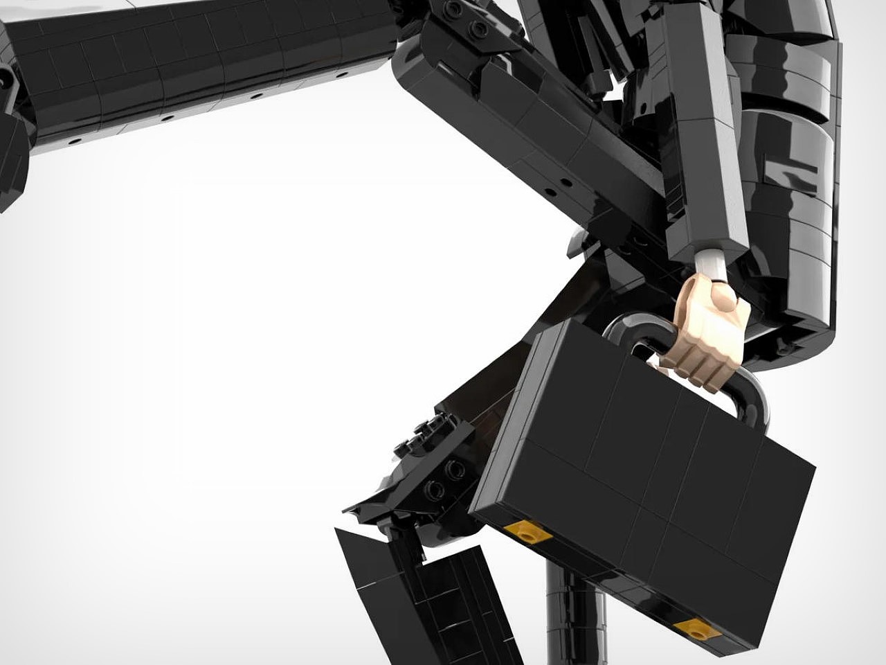 Lego，statue，Building blocks，Bowler Hat，God like，