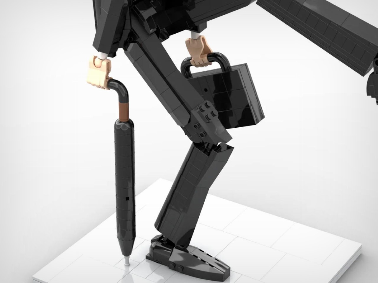 Lego，statue，Building blocks，Bowler Hat，God like，