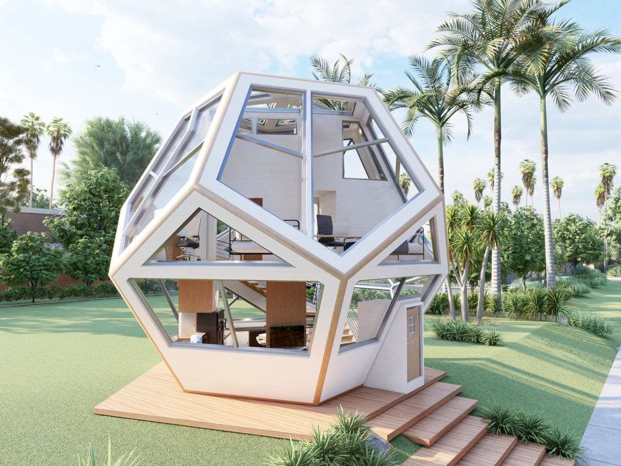 Interior design，multi-function，originality，kitchen，Pentagone，