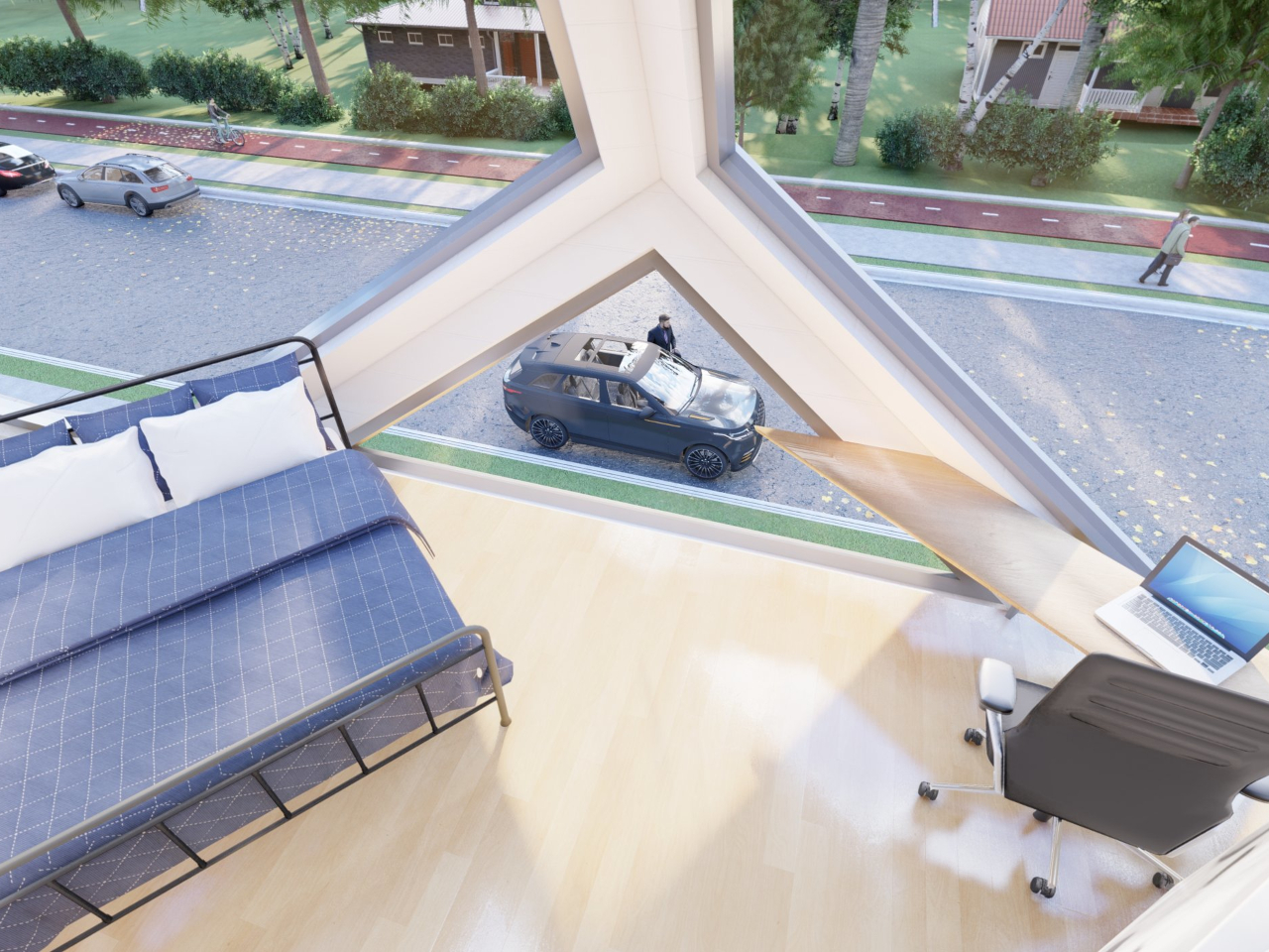 Interior design，multi-function，originality，kitchen，Pentagone，