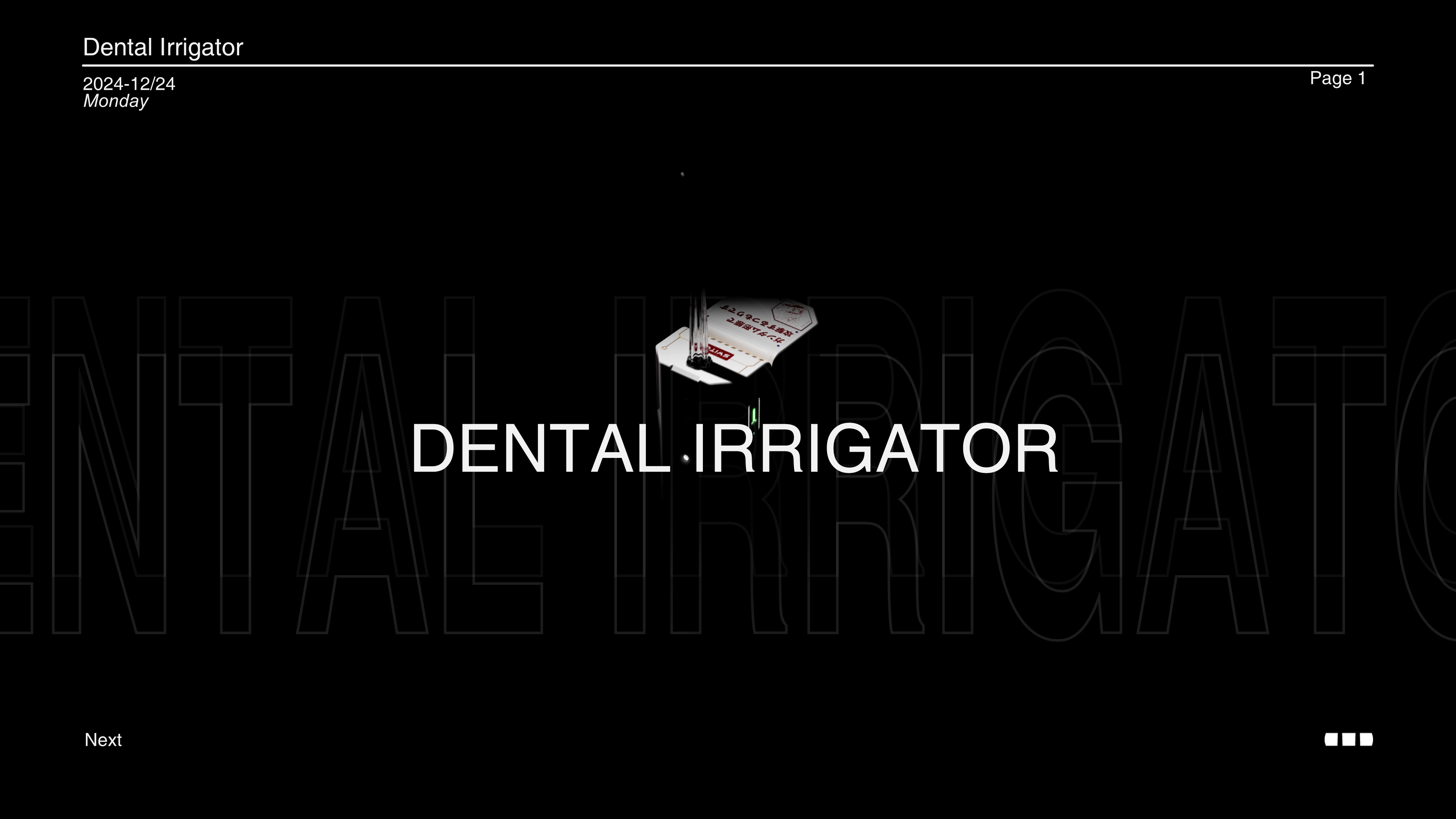 oral irrigator，CGD，Original design，product design，industrial design，Mecha Style，Product rendering，Dark Tone，