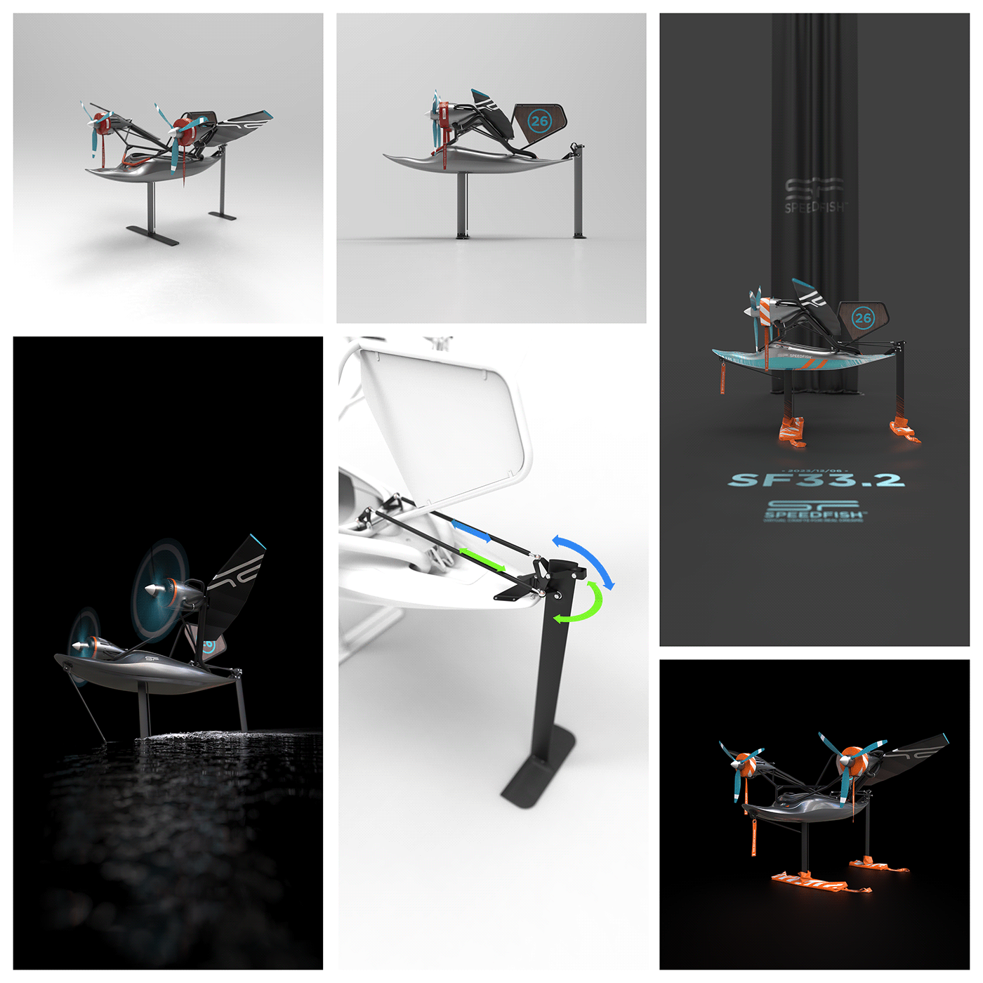 SPEEDFISH，SF33，Thin Film Technology，flying on water，DAGGERKAYAK，