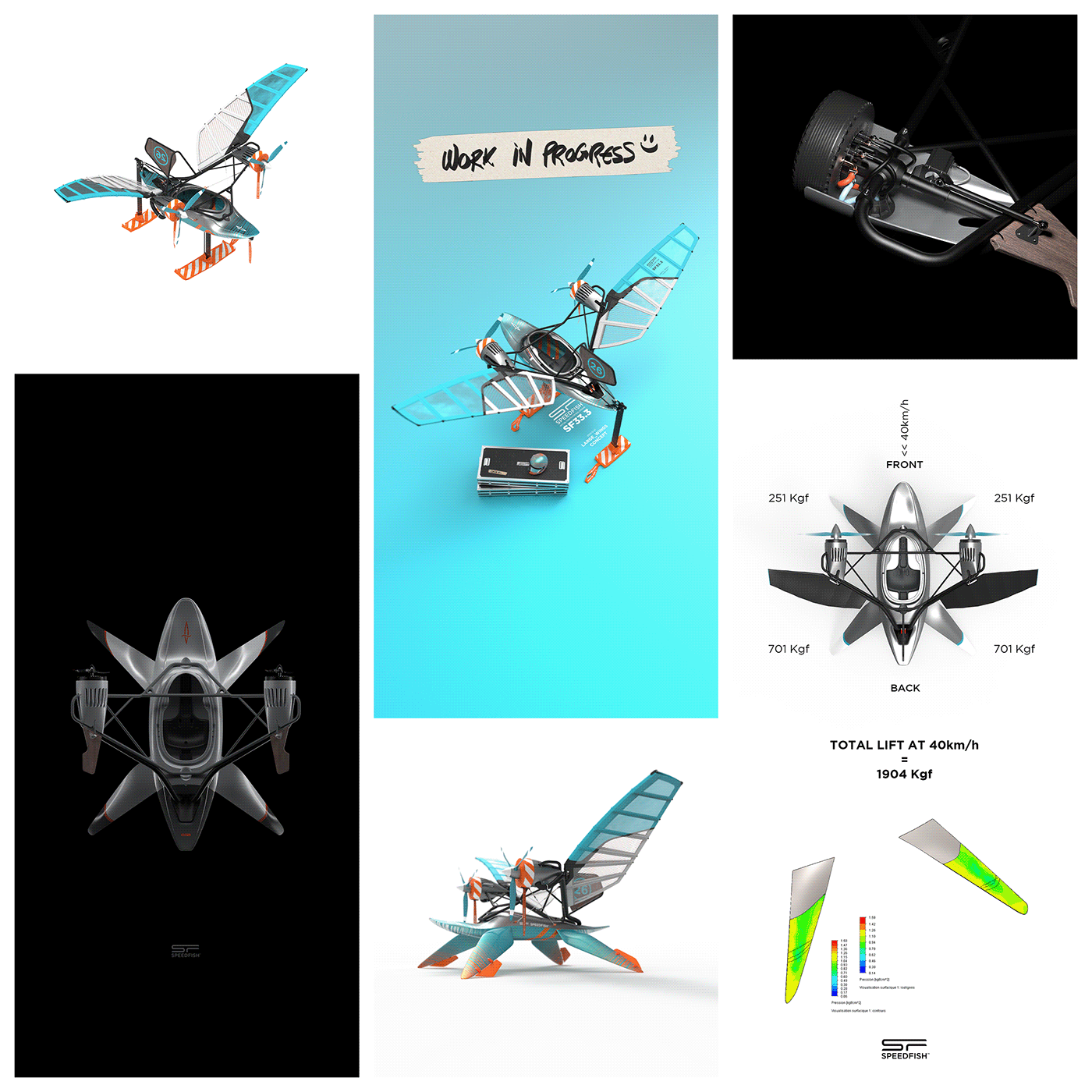 SPEEDFISH，SF33，Thin Film Technology，flying on water，DAGGERKAYAK，