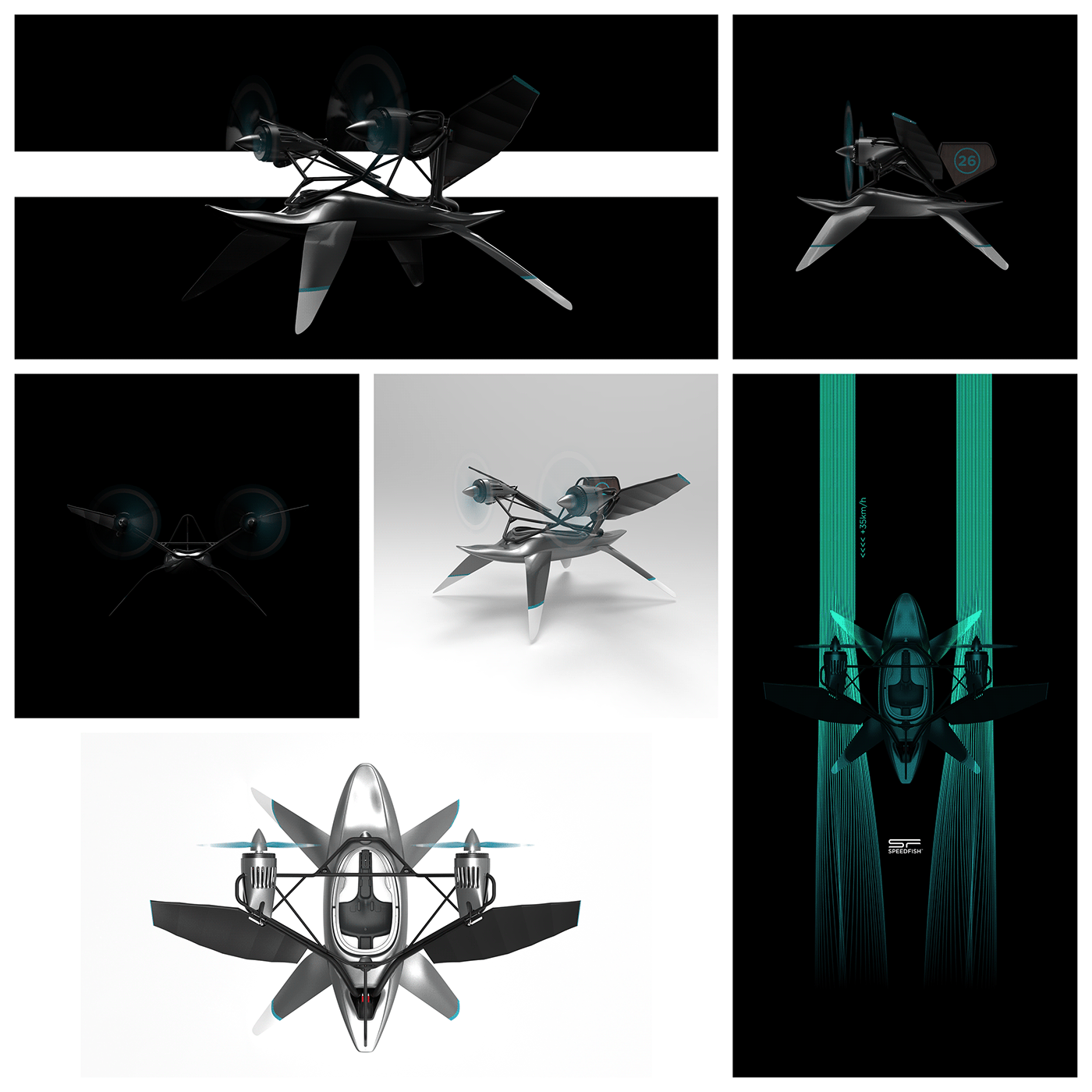 SPEEDFISH，SF33，Thin Film Technology，flying on water，DAGGERKAYAK，