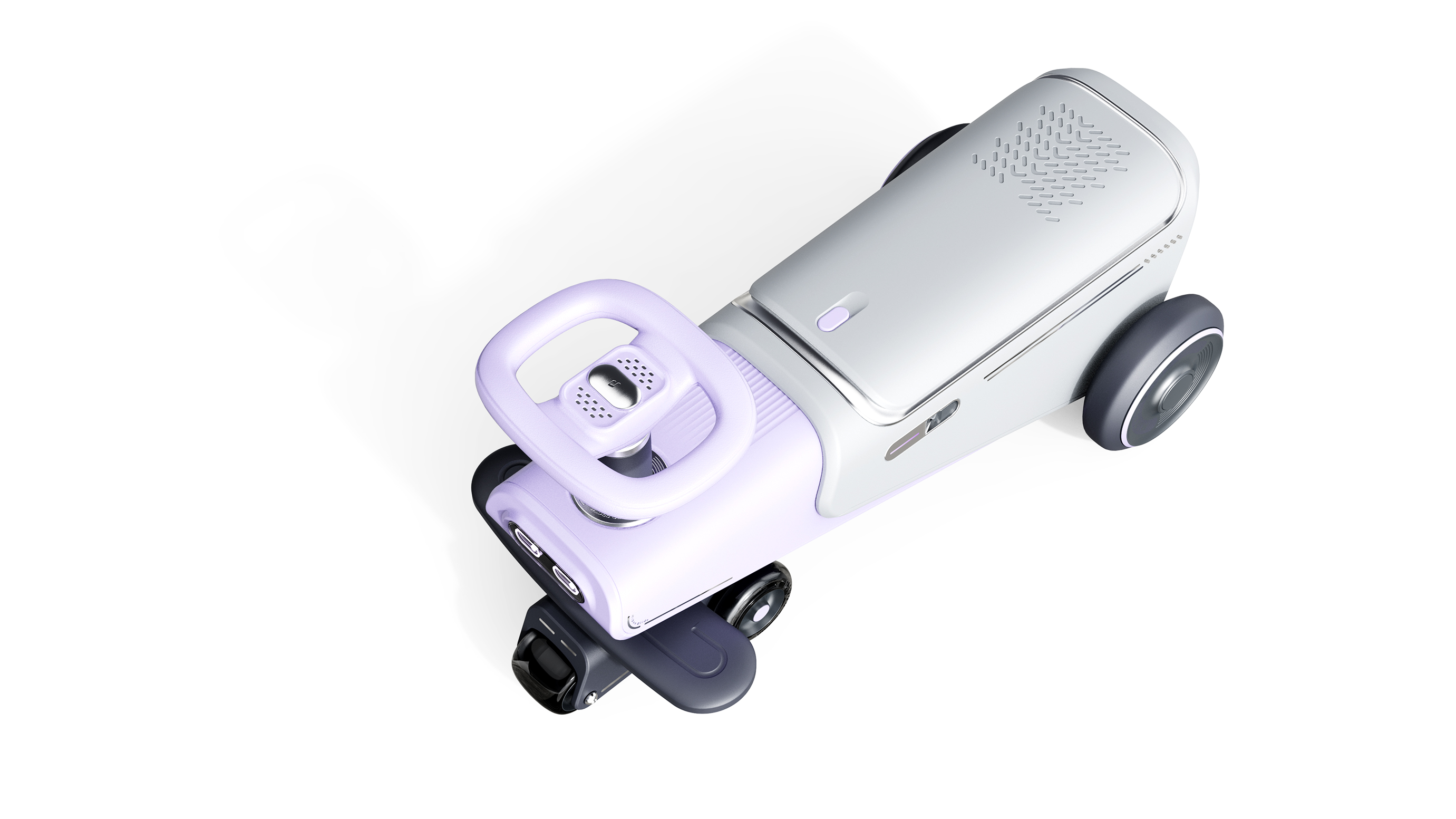 Children's dual-purpose torsion car，Creative design，product design，industrial design，Stroller design，