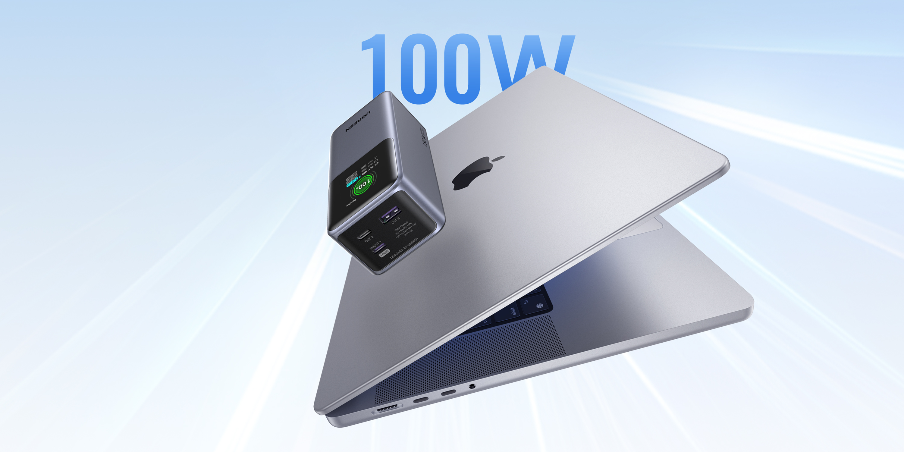 Green couplet，Product rendering，3c，portable source，