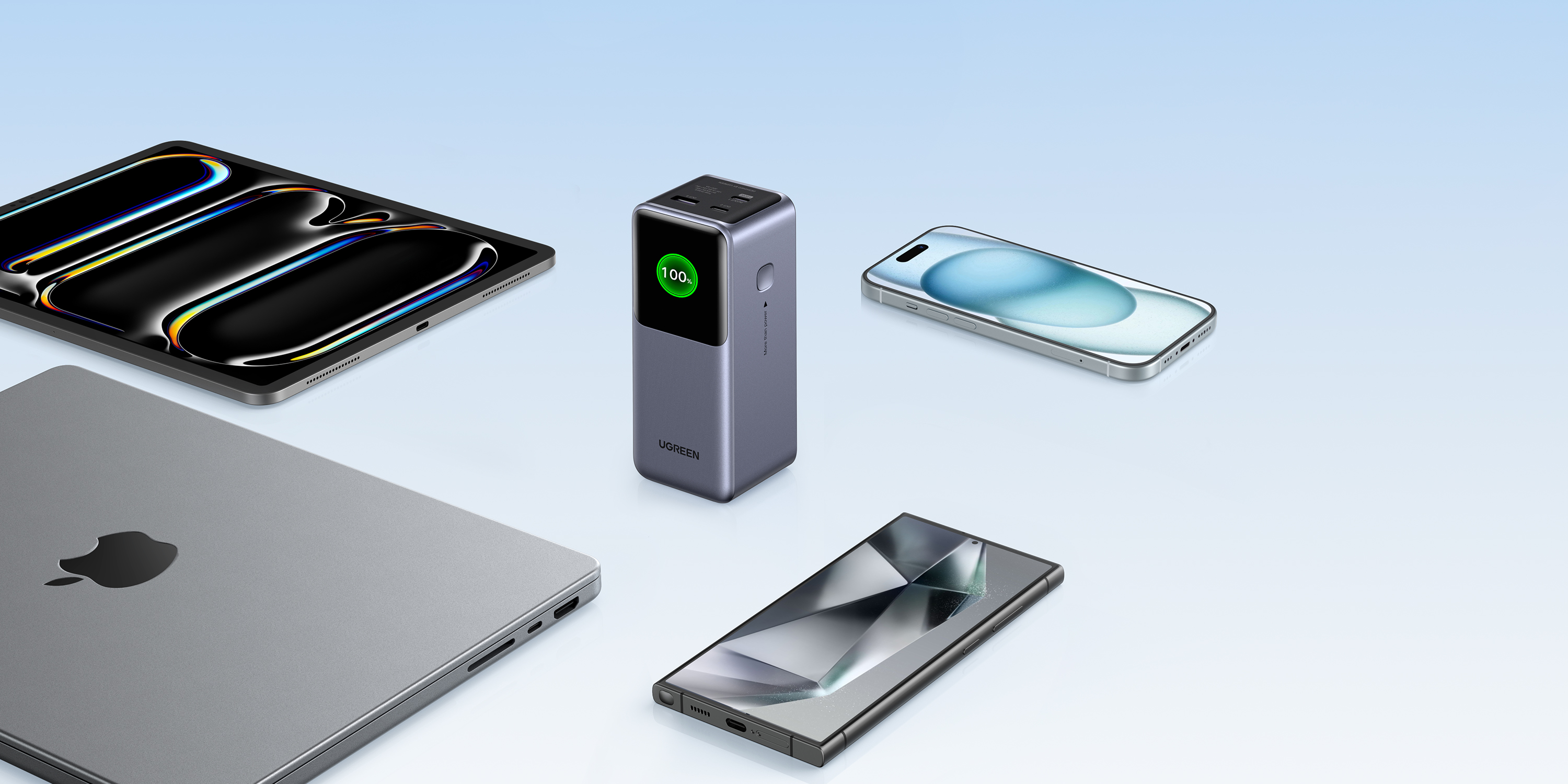 Green couplet，Product rendering，3c，portable source，