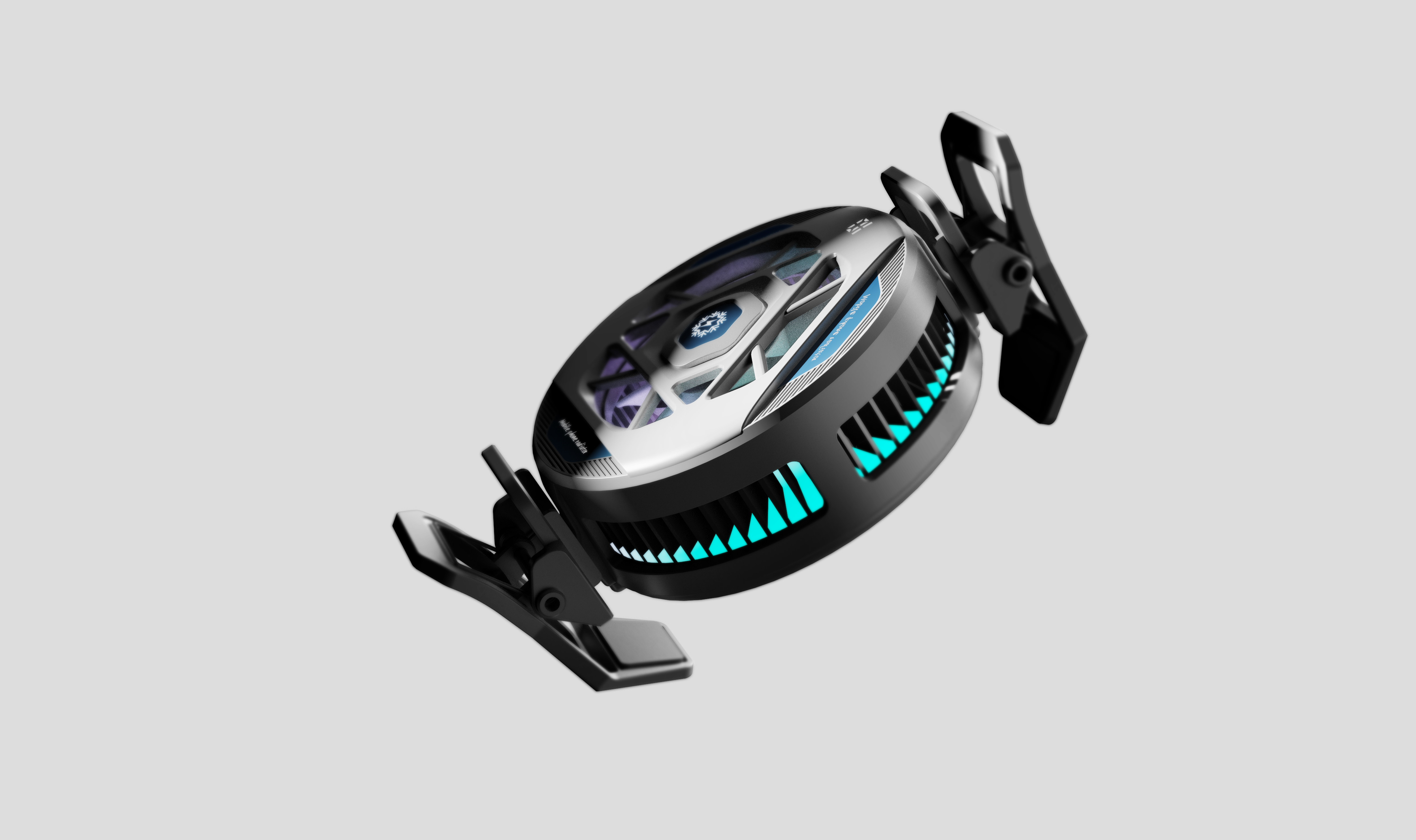 Mobile phone radiator design, icing, brand wind，