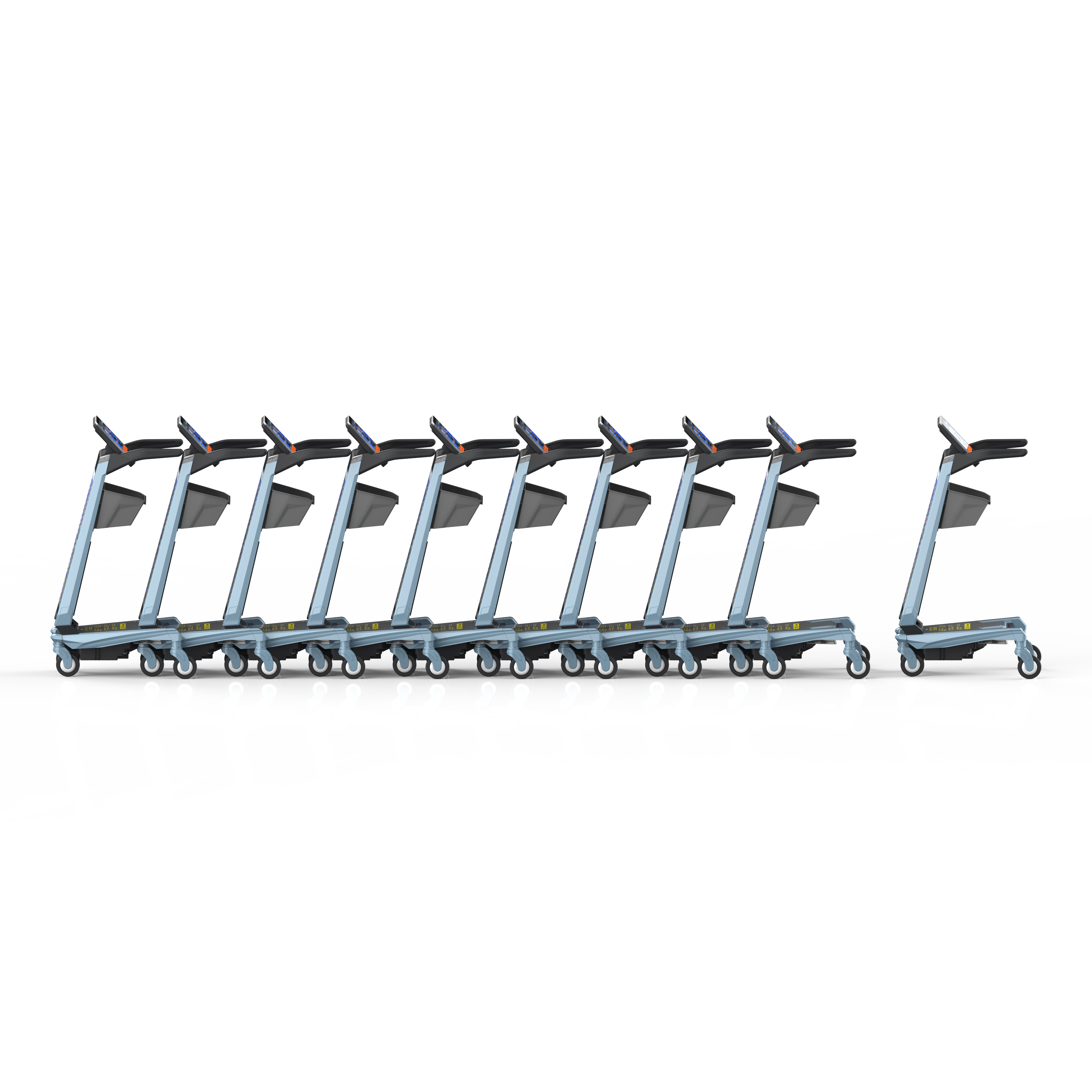 Intelligent Airport Cart, Triggered Interaction，