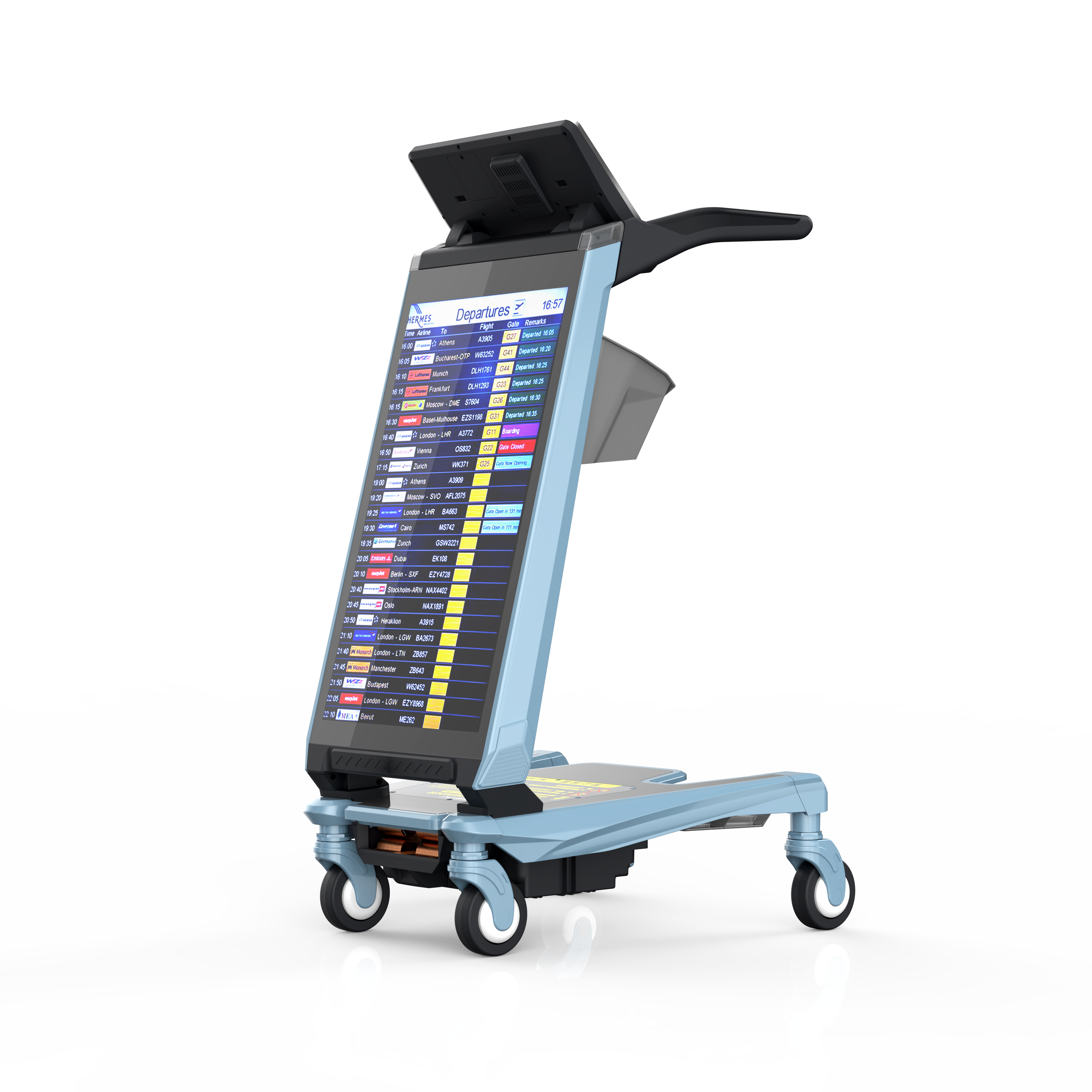 Intelligent Airport Cart, Triggered Interaction，