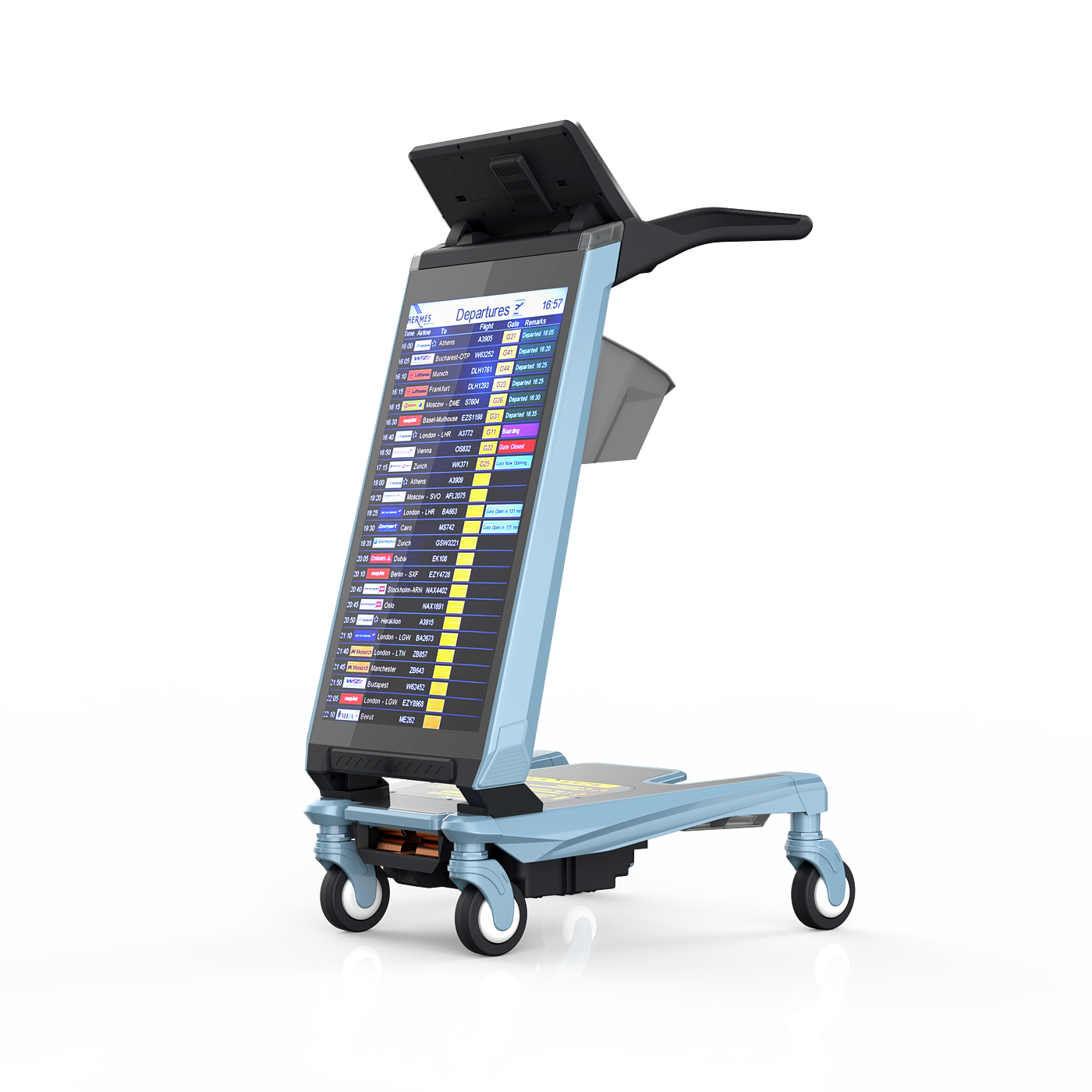 Intelligent Airport Cart, Triggered Interaction，