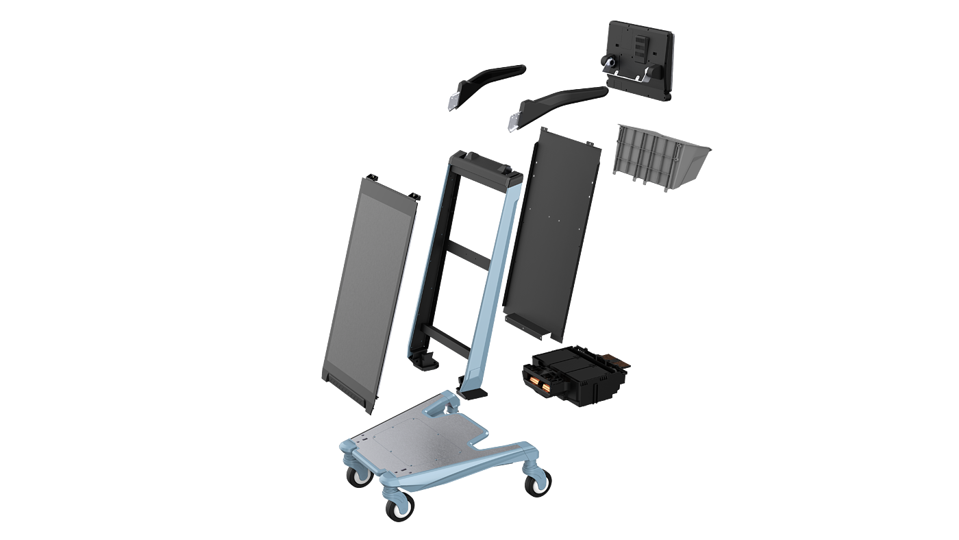 Intelligent Airport Cart, Triggered Interaction，